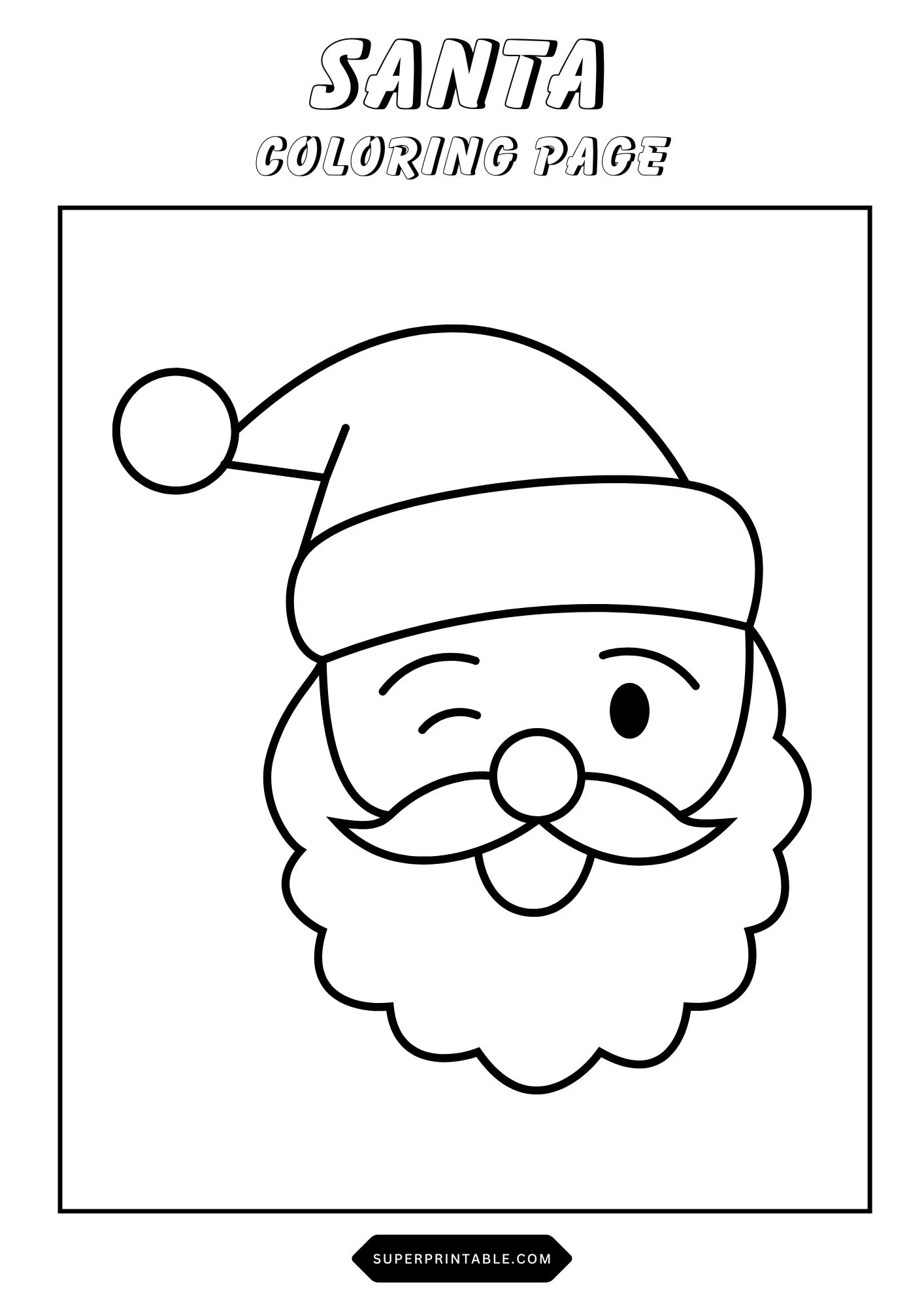 Santa Coloring Pages 17