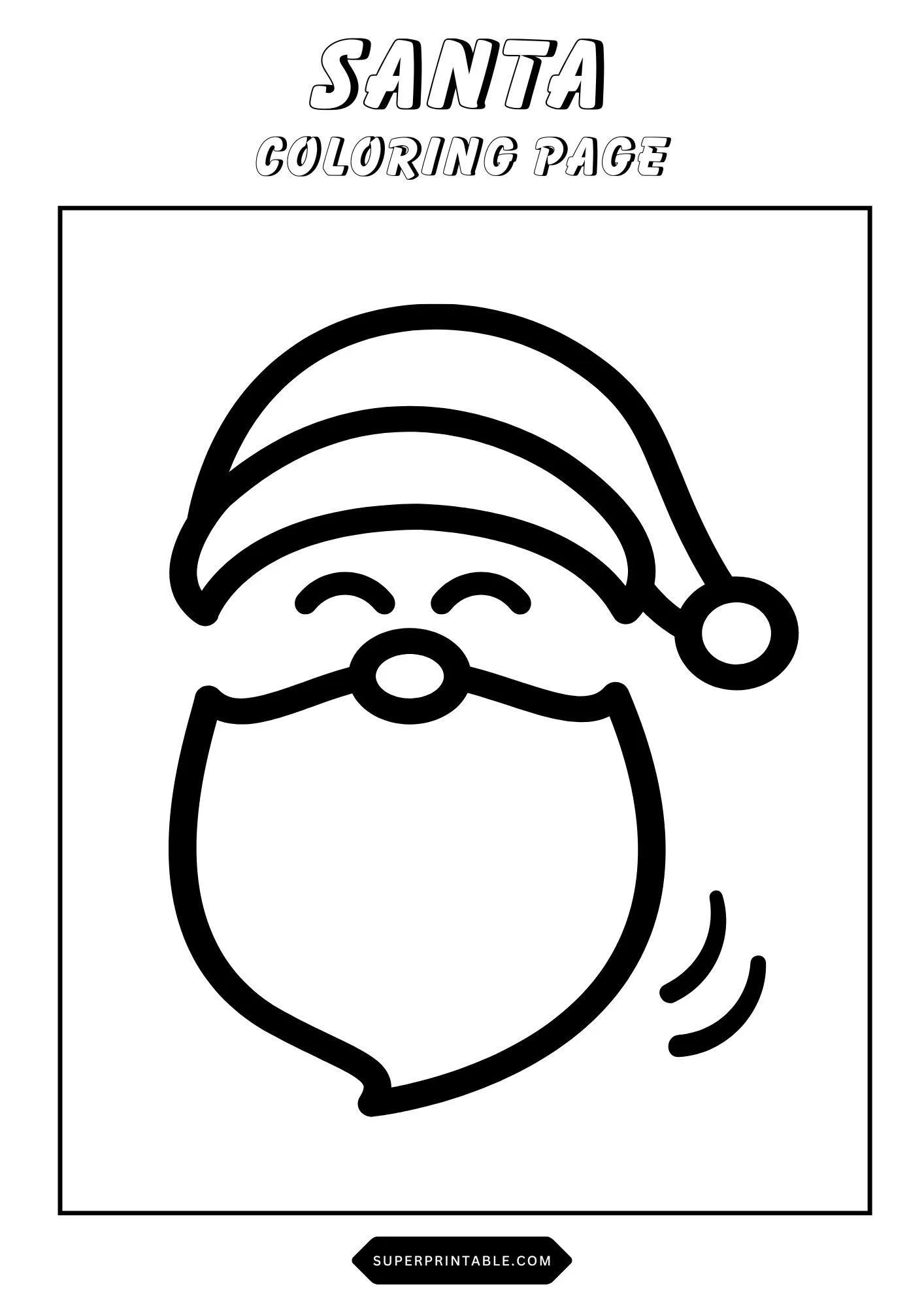 Santa Coloring Pages 18