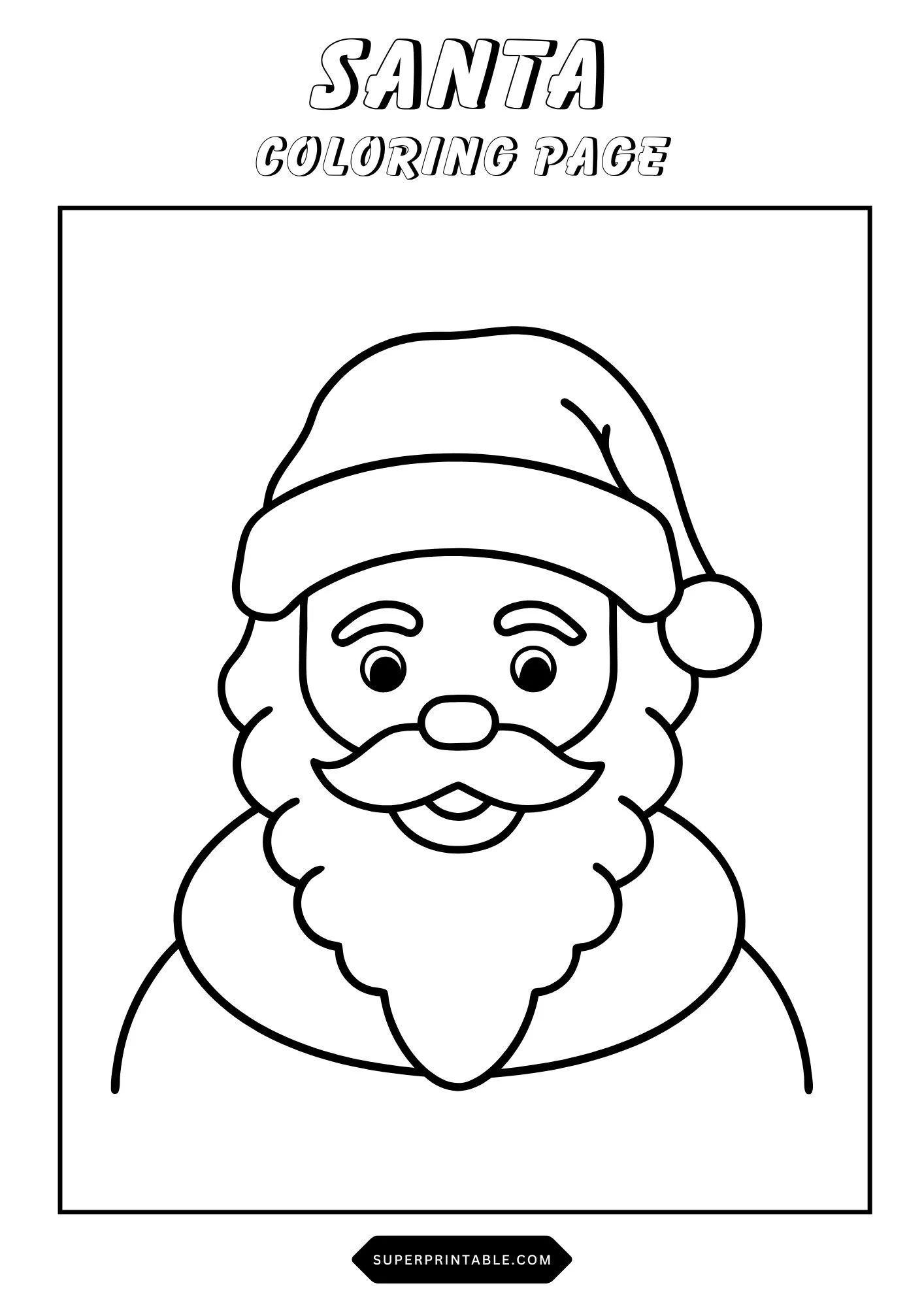 Santa Coloring Pages 23