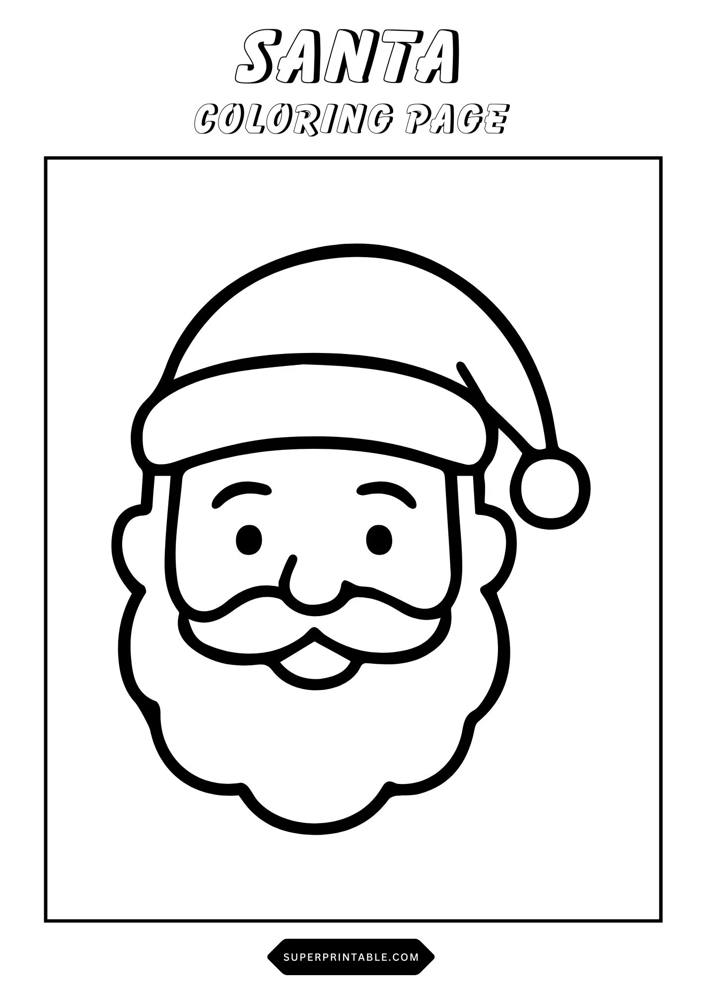 Santa Coloring Pages 3