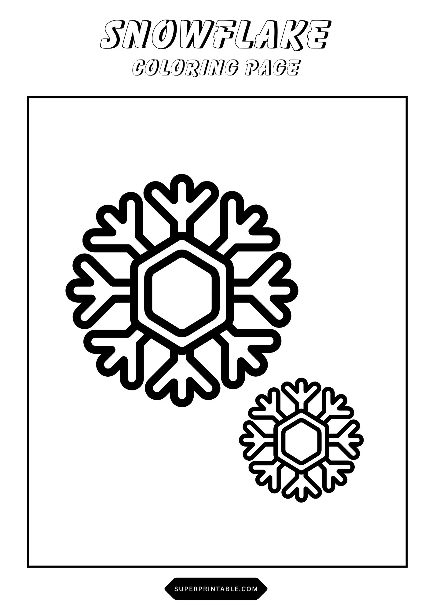 Snowflake Coloring Pages 11