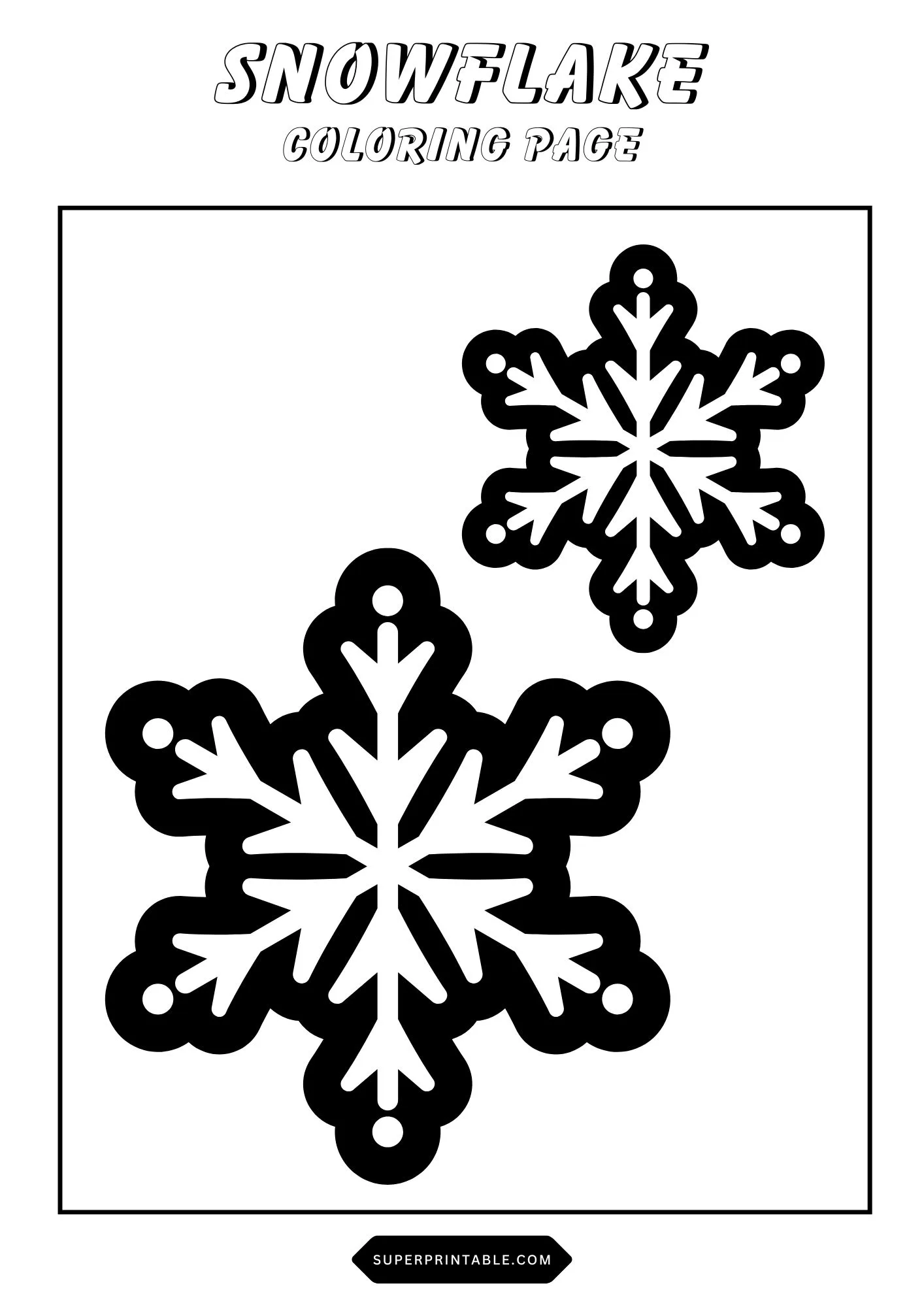 Snowflake Coloring Pages 5