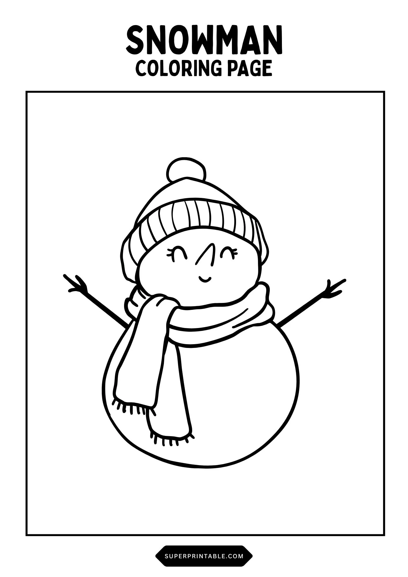Snowman Coloring Pages 15