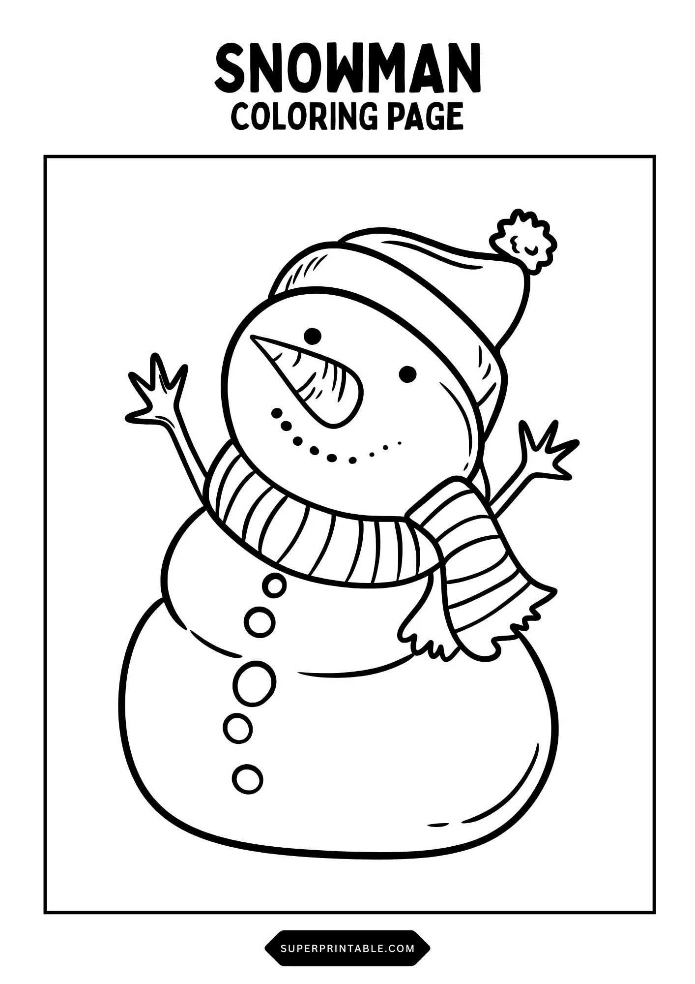 Snowman Coloring Pages 16