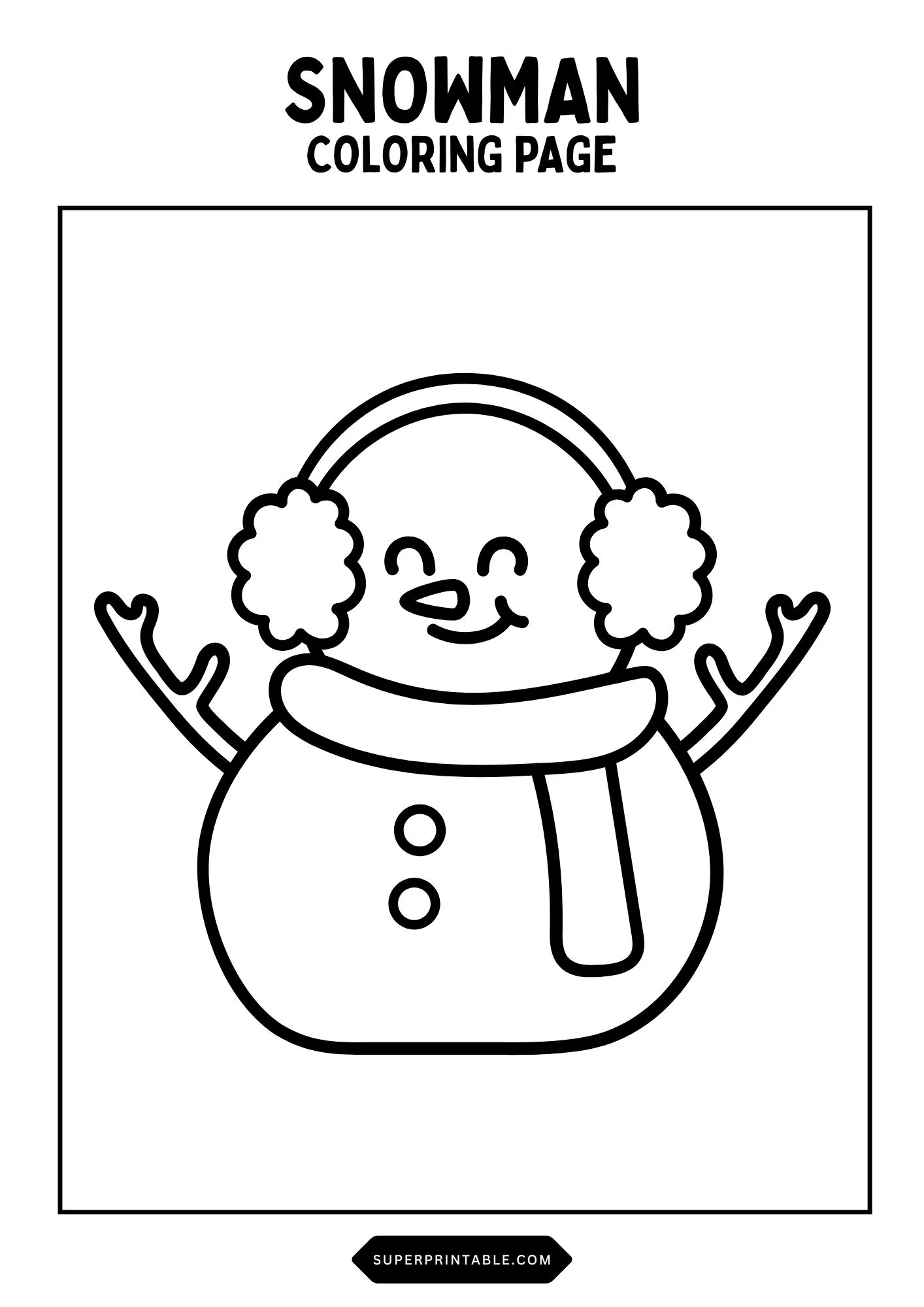 Snowman Coloring Pages 17