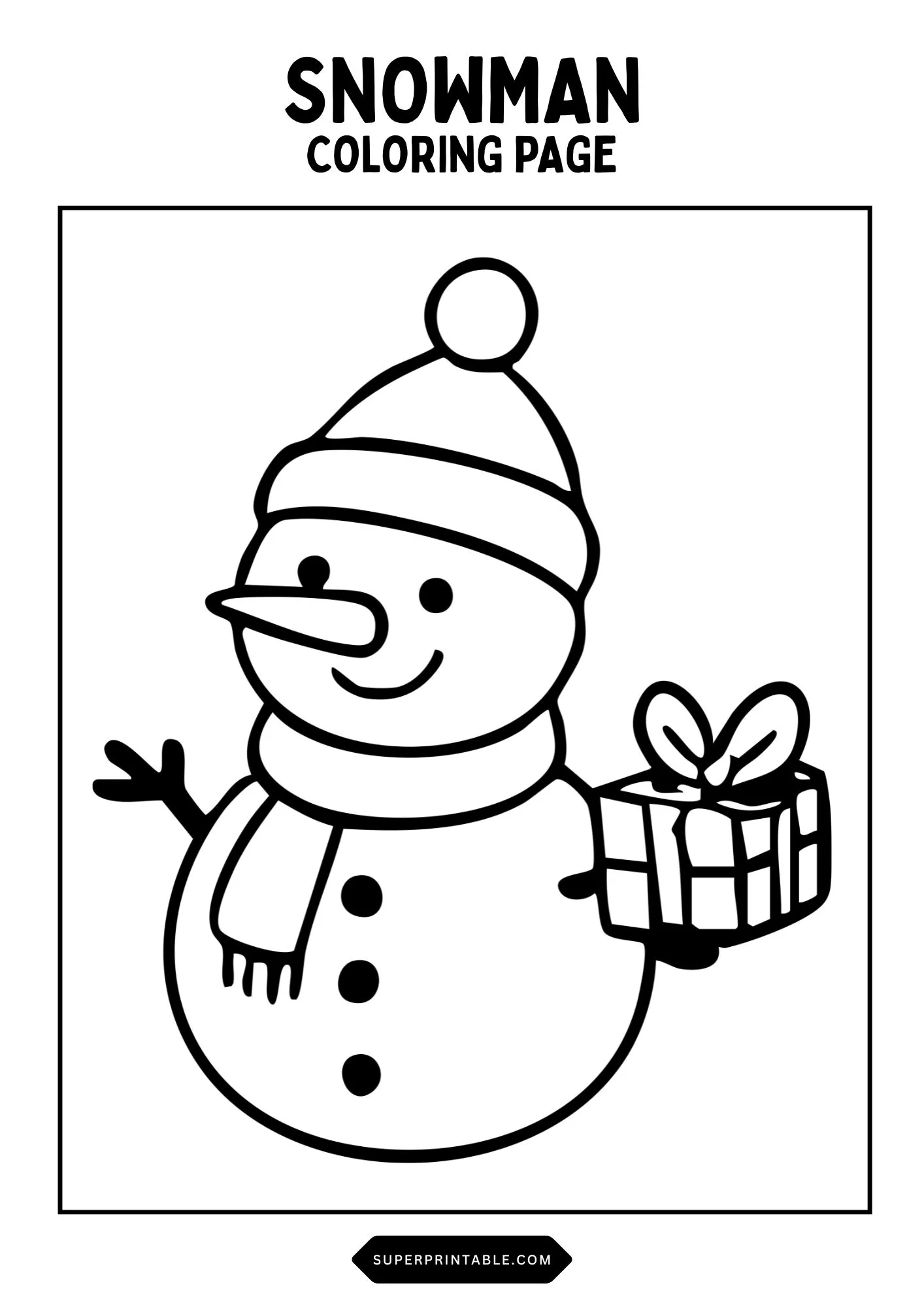 Snowman Coloring Pages 18