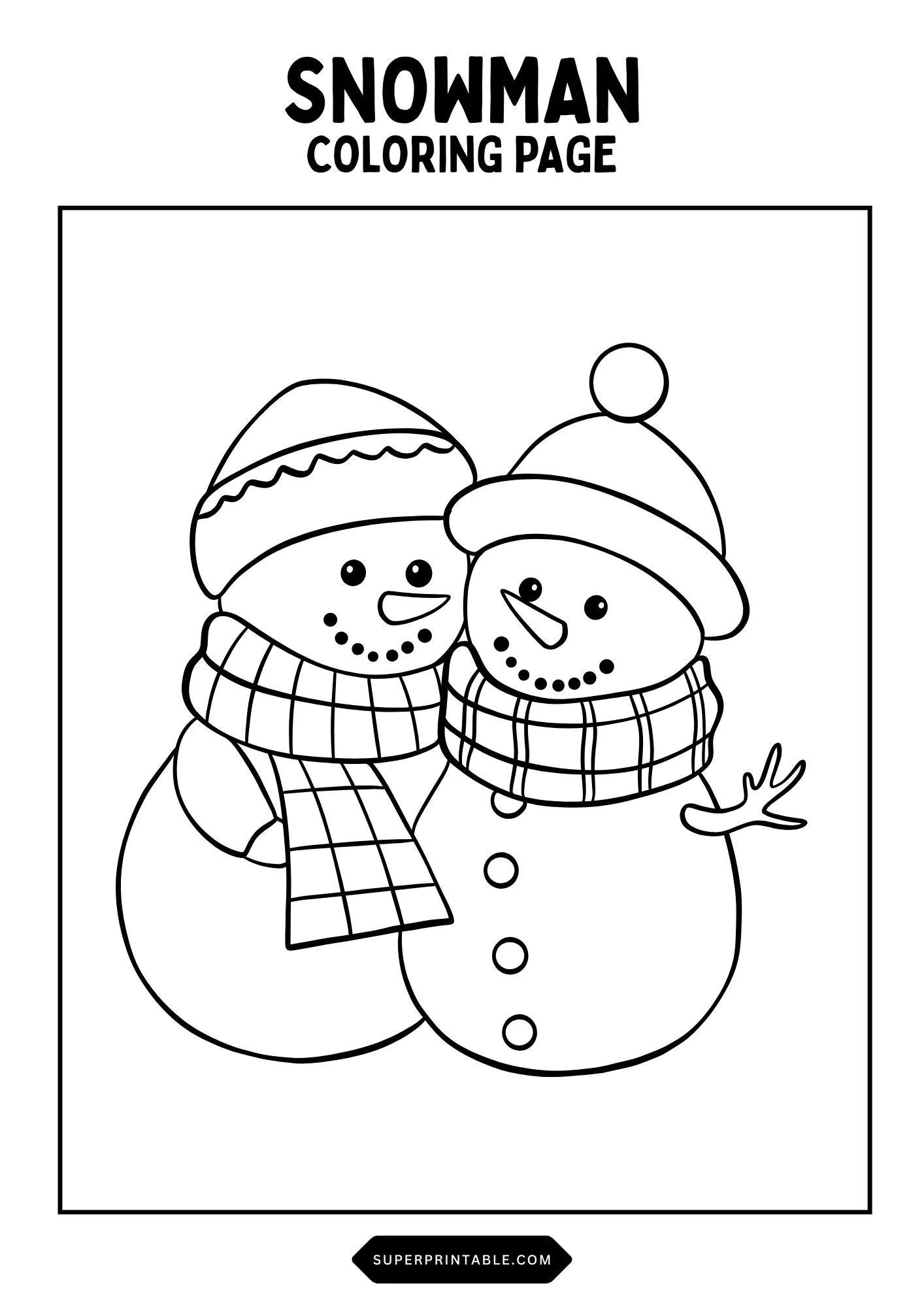 Snowman Coloring Pages 20