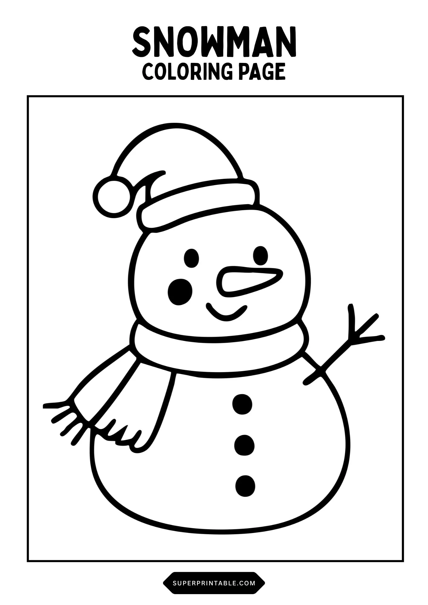Snowman Coloring Pages 5