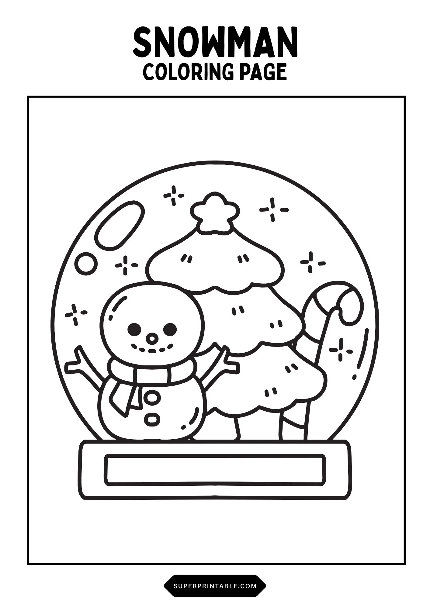 Snowman Coloring Pages 8