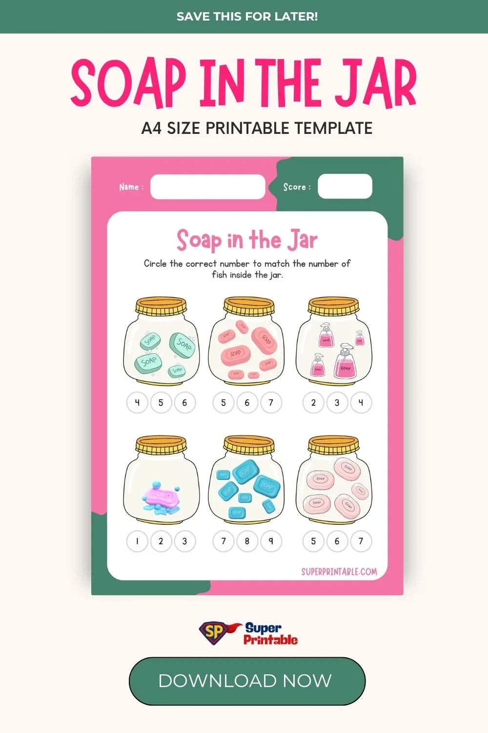 Soap in the Jar Pinterest Image