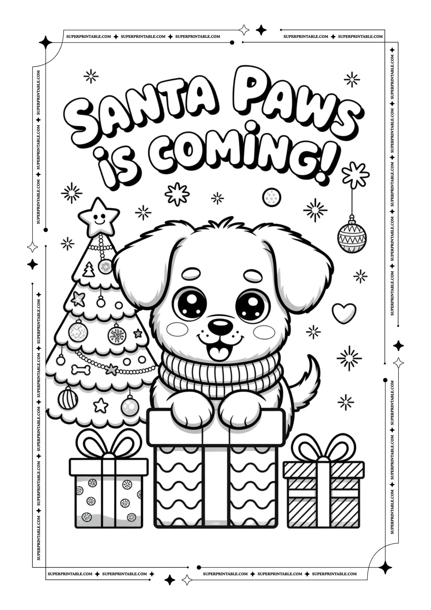 The Christmas Pet Party Coloring Collection 6