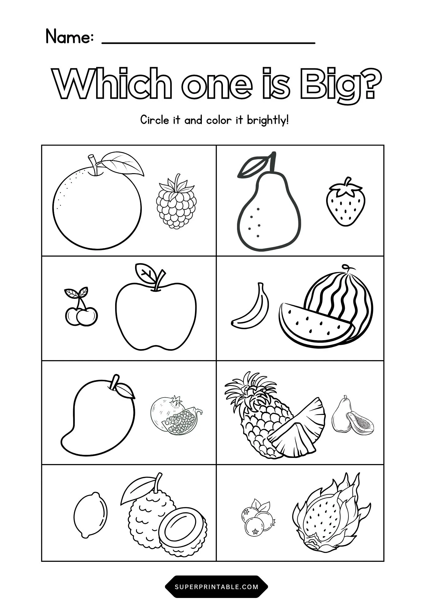 Which Fruit Is Big