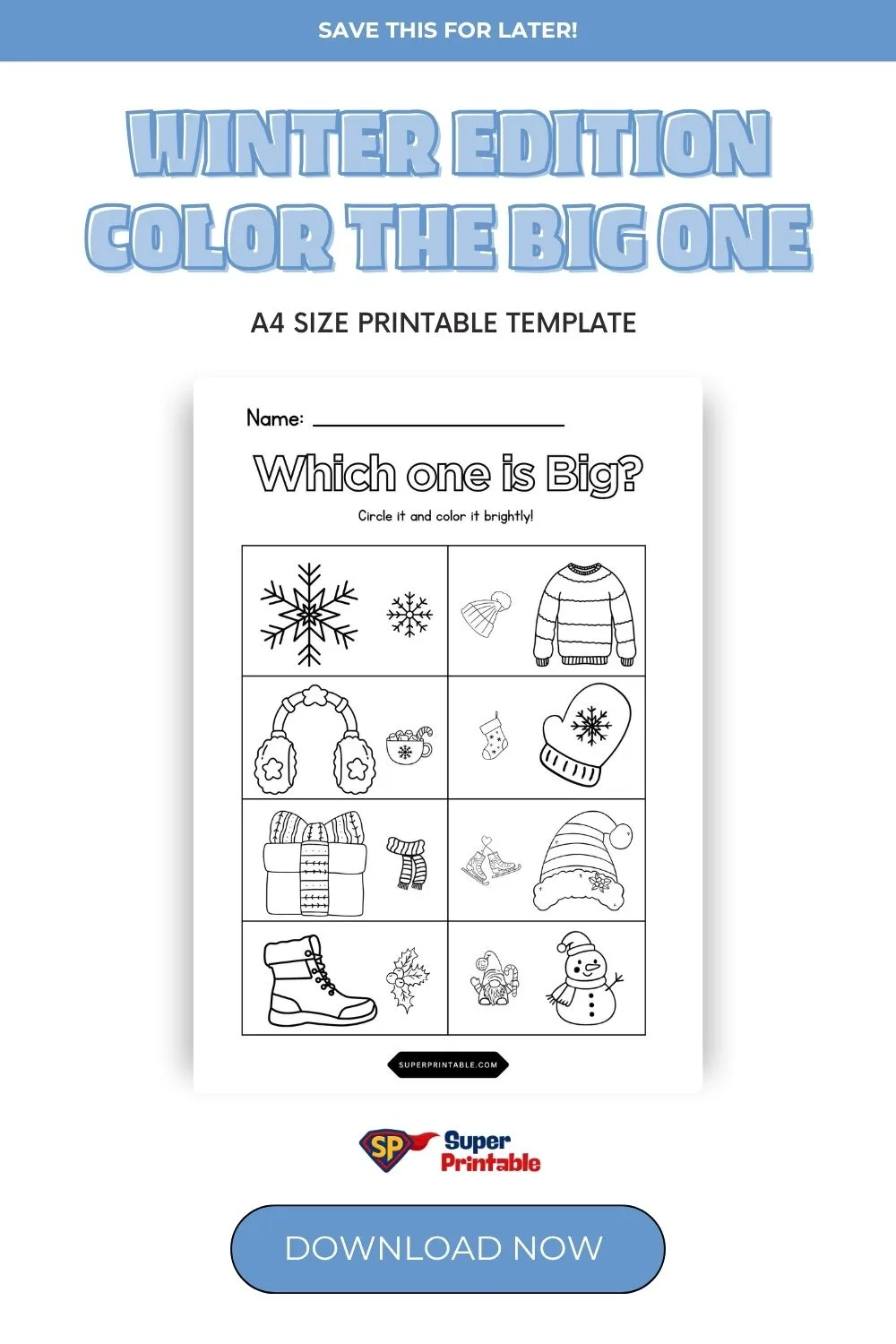 Winter Edition Color the Big one Pinterest Image