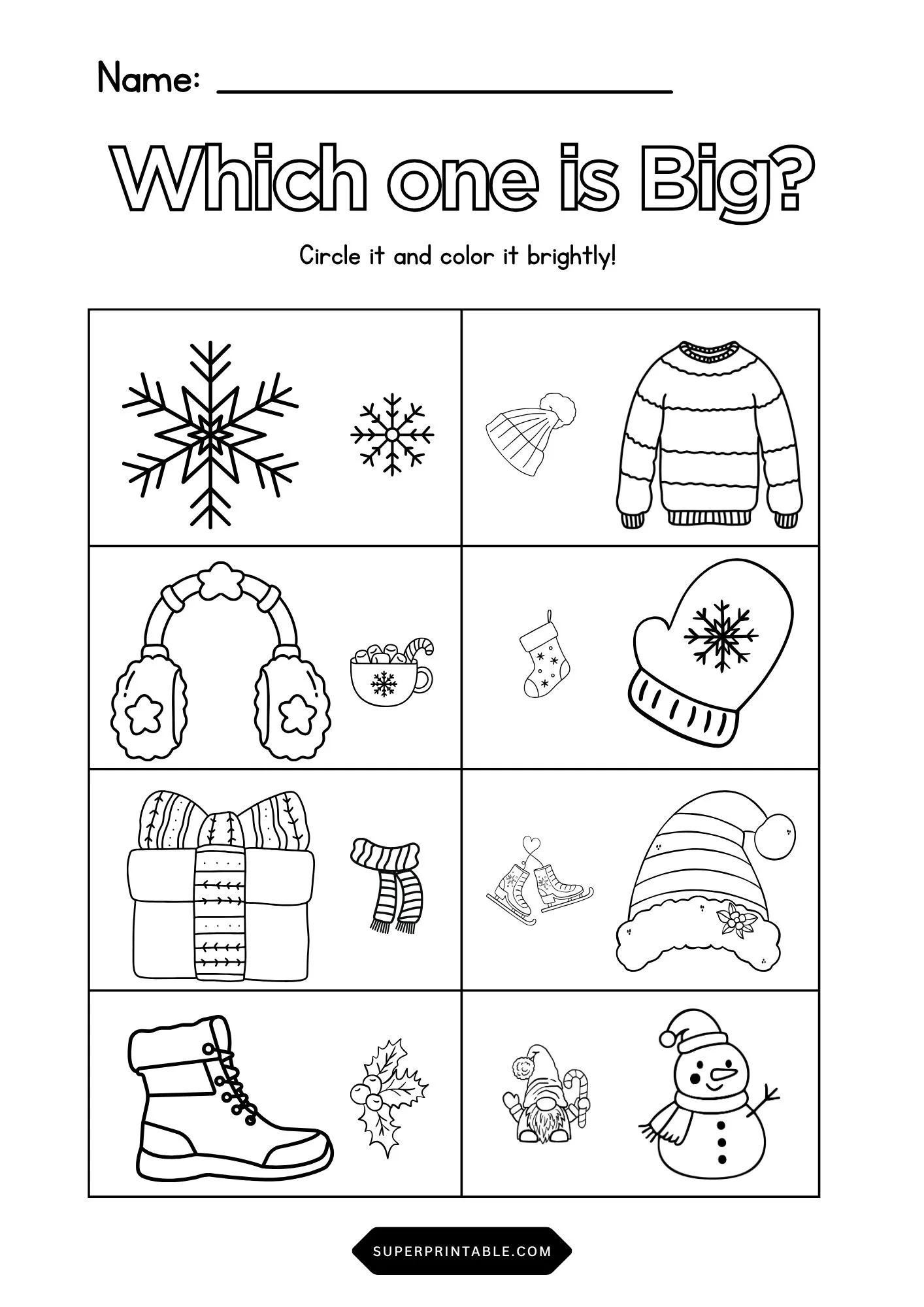 Winter Edition Color the Big one