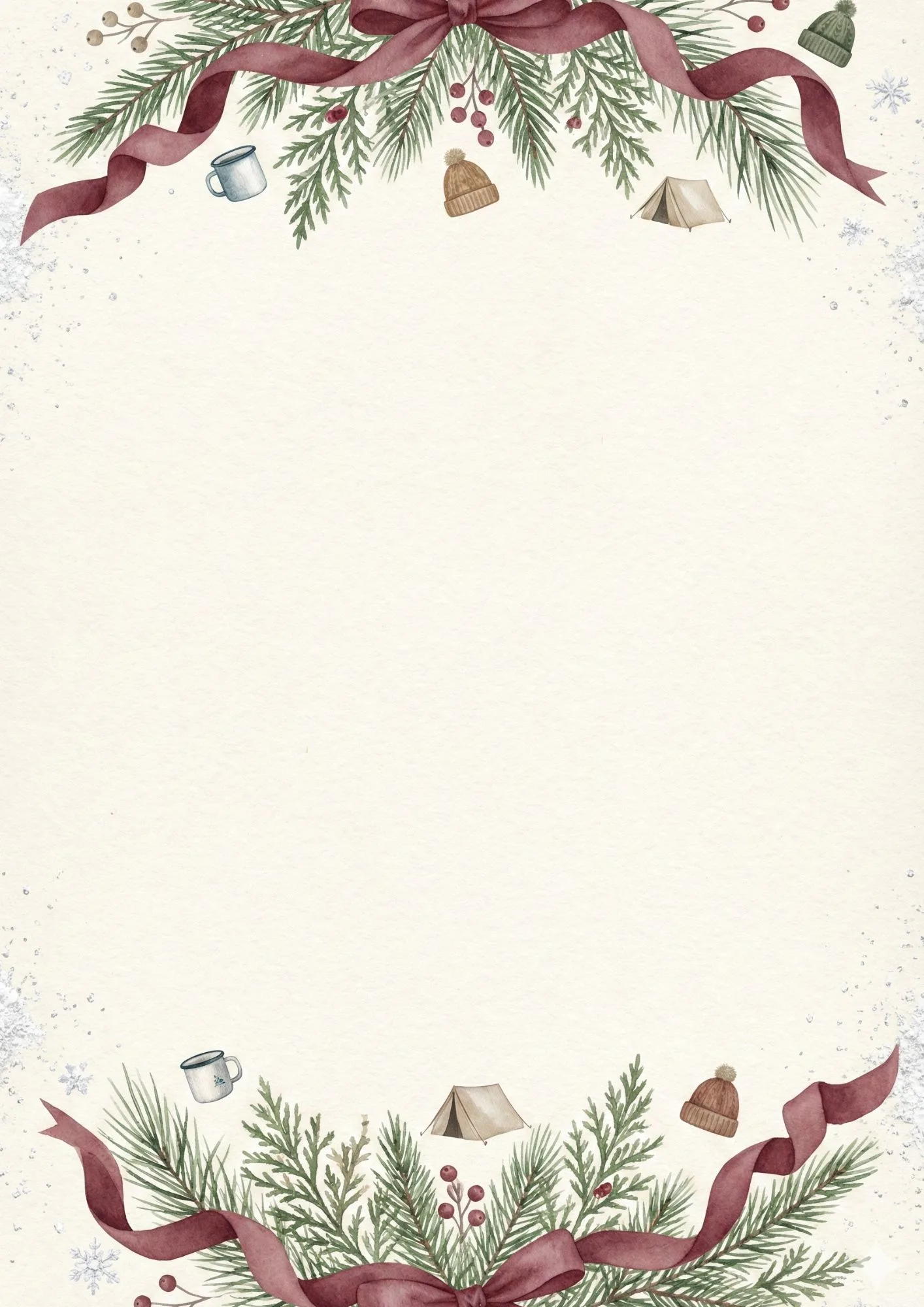 Campers Winter Digital Backgrounds Packs Vol.1 2
