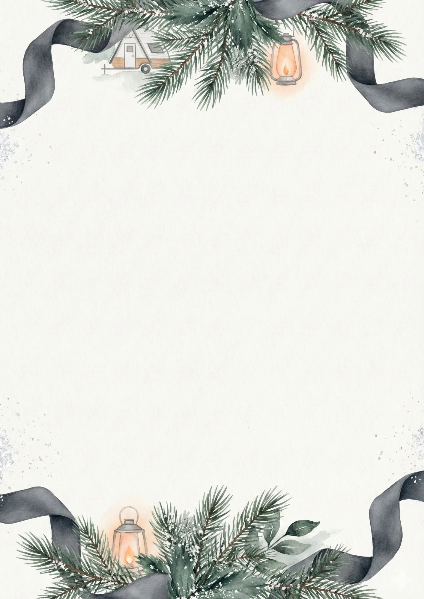 Campers Winter Digital Backgrounds Packs Vol.1 4
