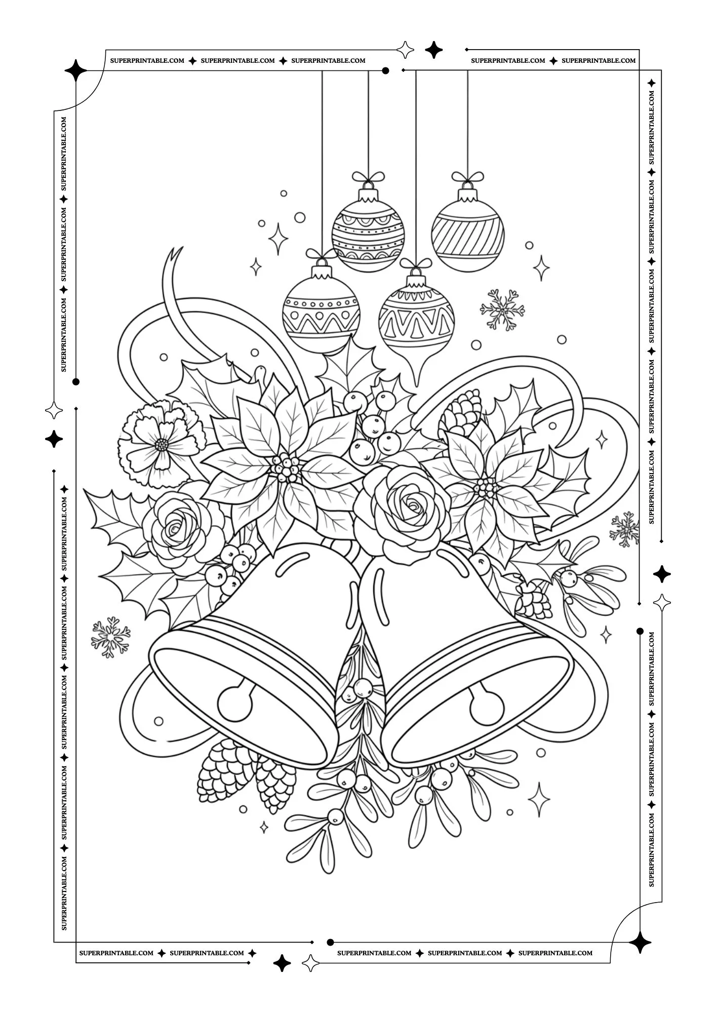 Christmas Bells Coloring Pages 10