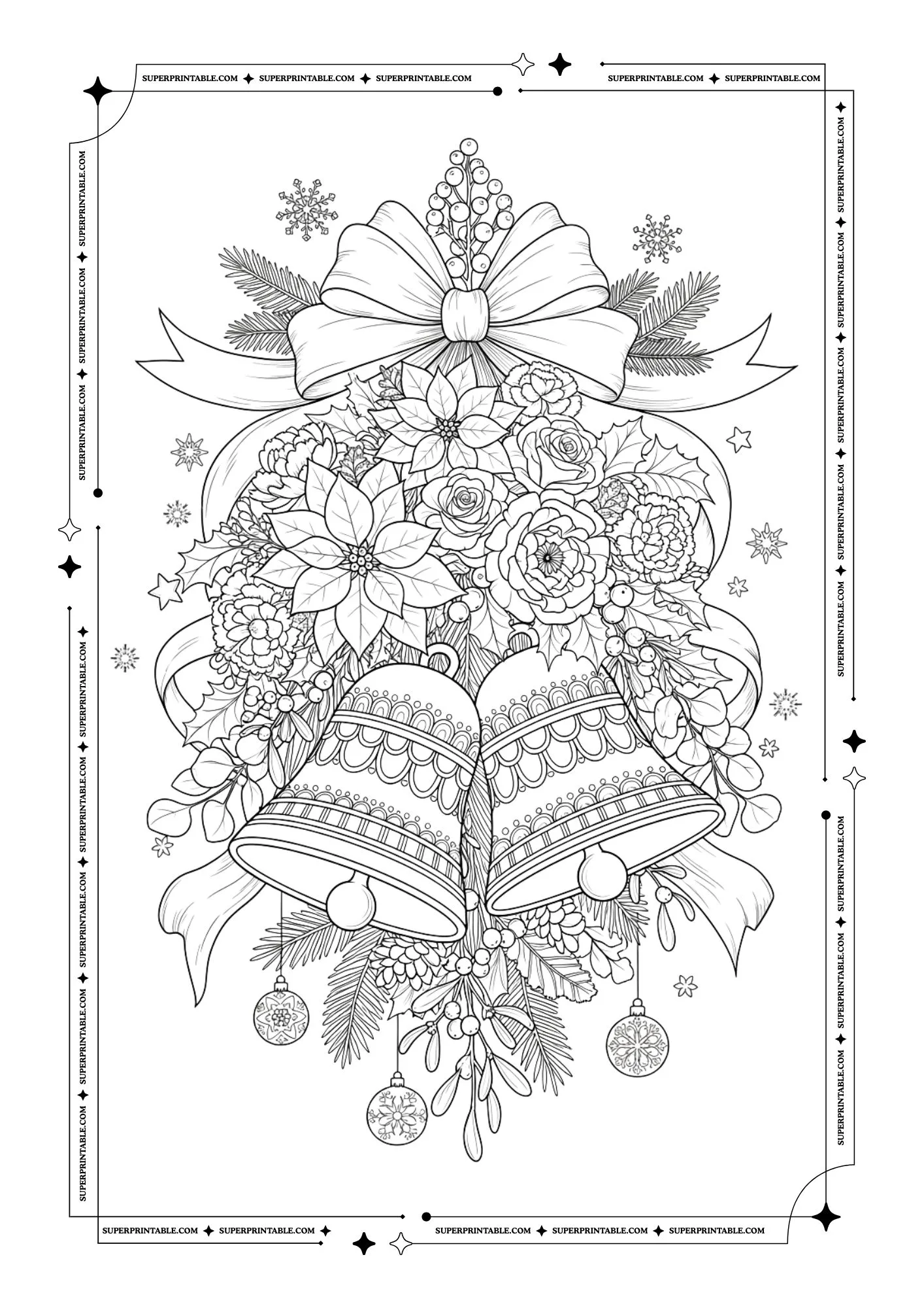 Christmas Bells Coloring Pages 4