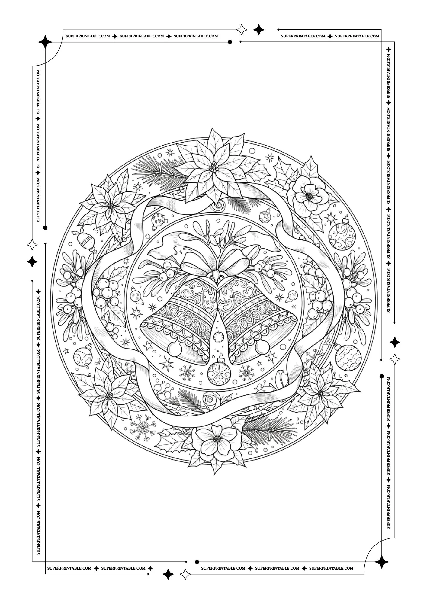 Christmas Bells Coloring Pages 6
