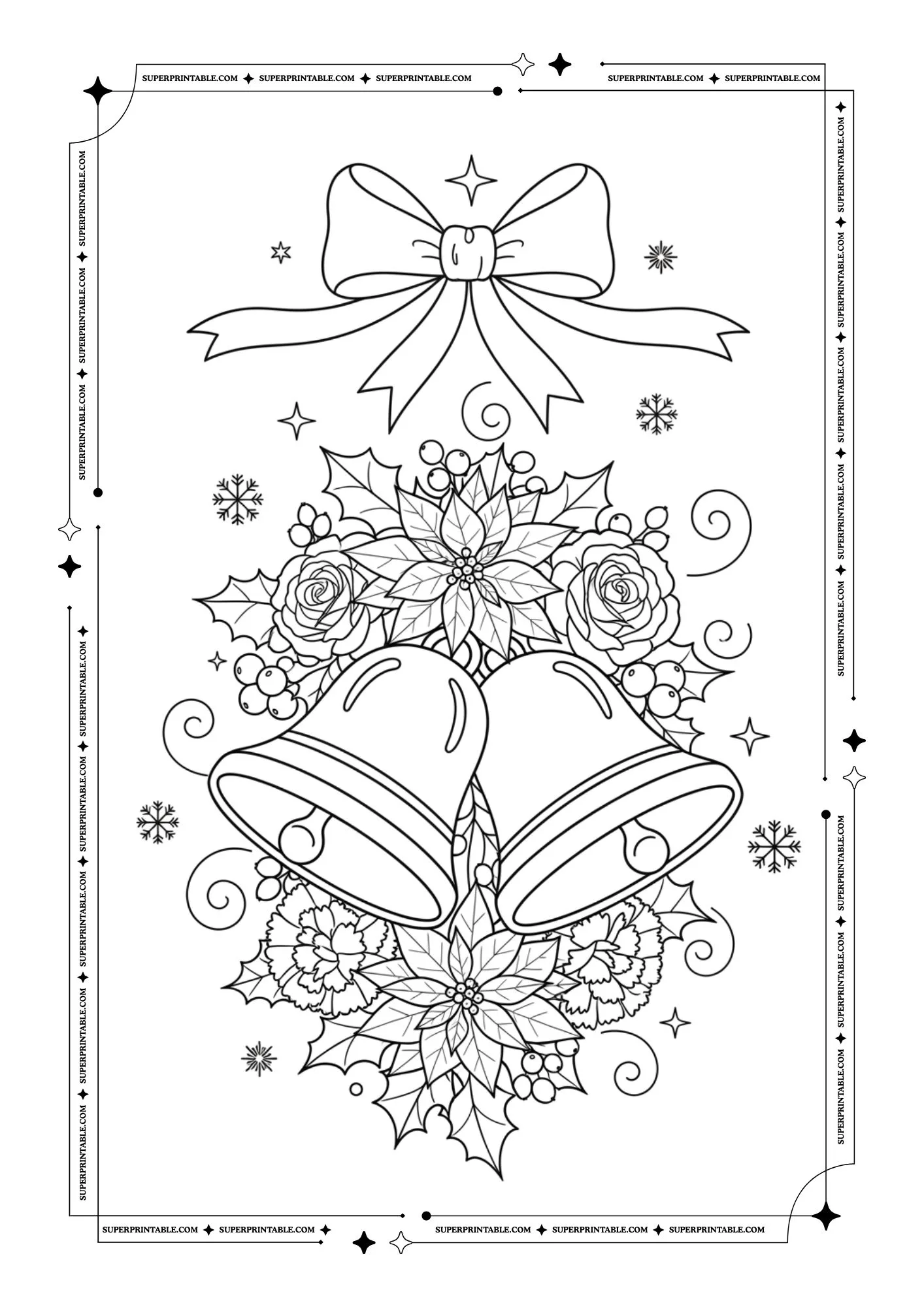 Christmas Bells Coloring Pages 7