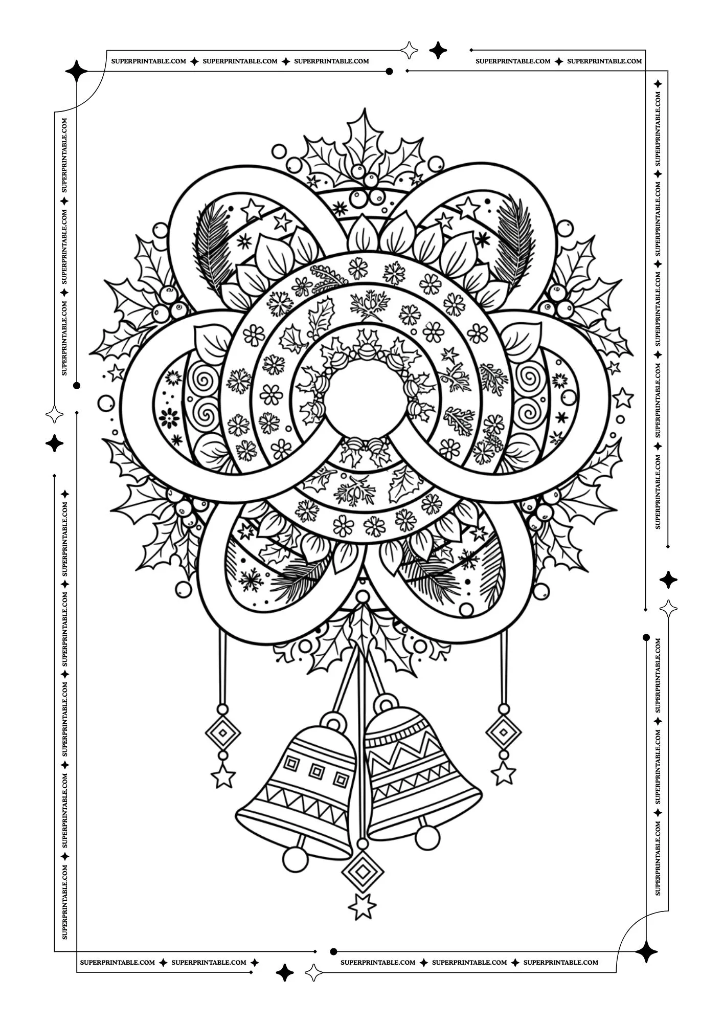 Christmas Bells Coloring Pages 8