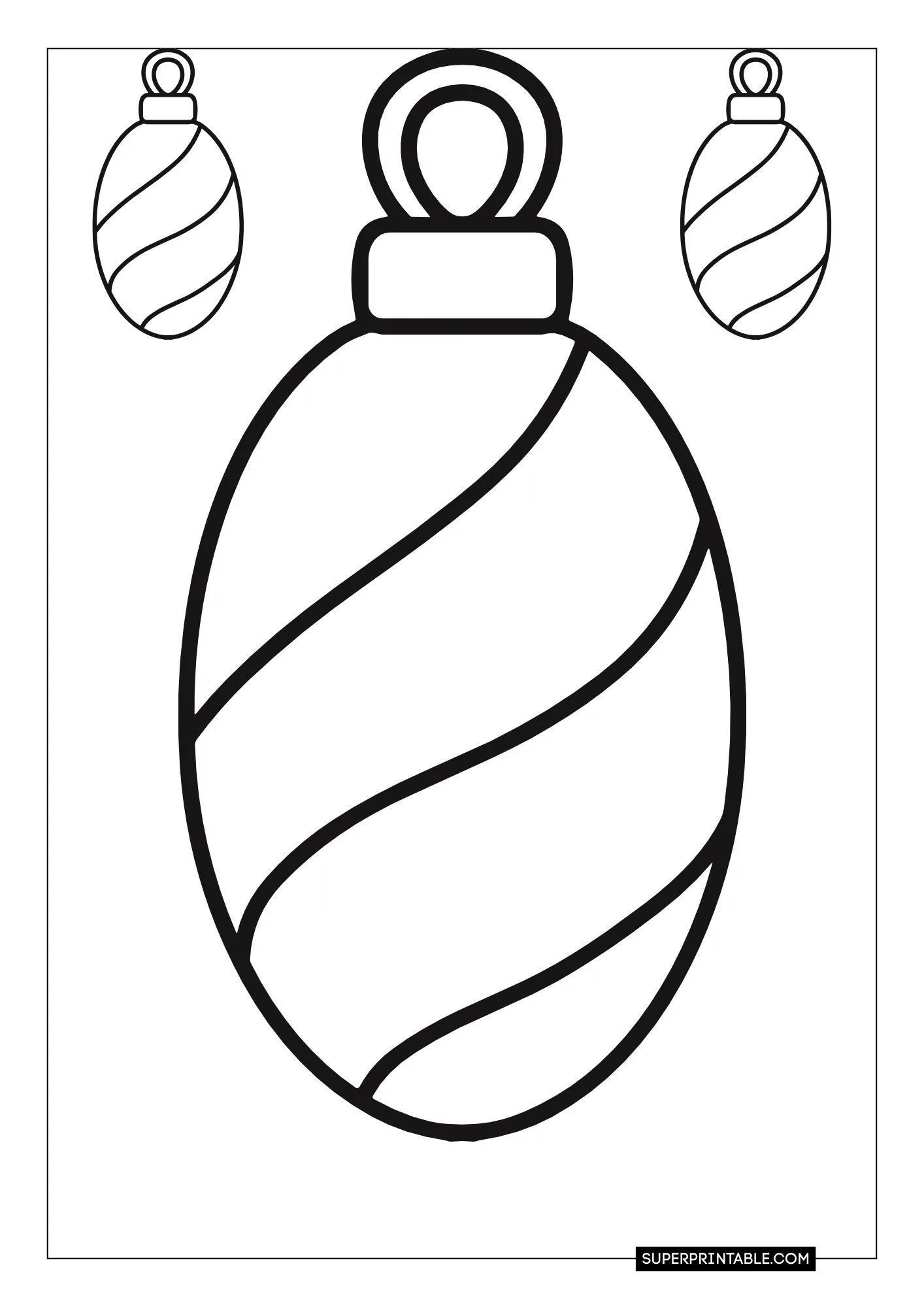 Christmas Lights Coloring Pages 1