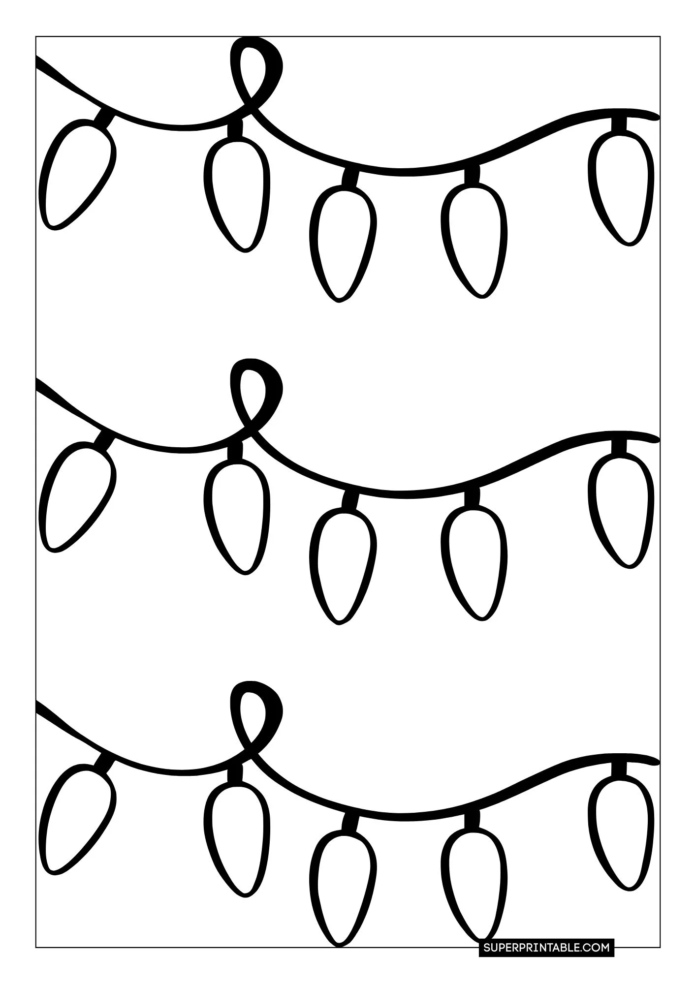 Christmas Lights Coloring Pages 18