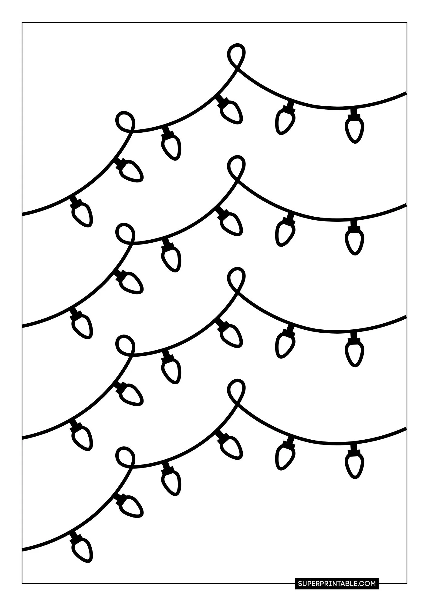Christmas Lights Coloring Pages 21