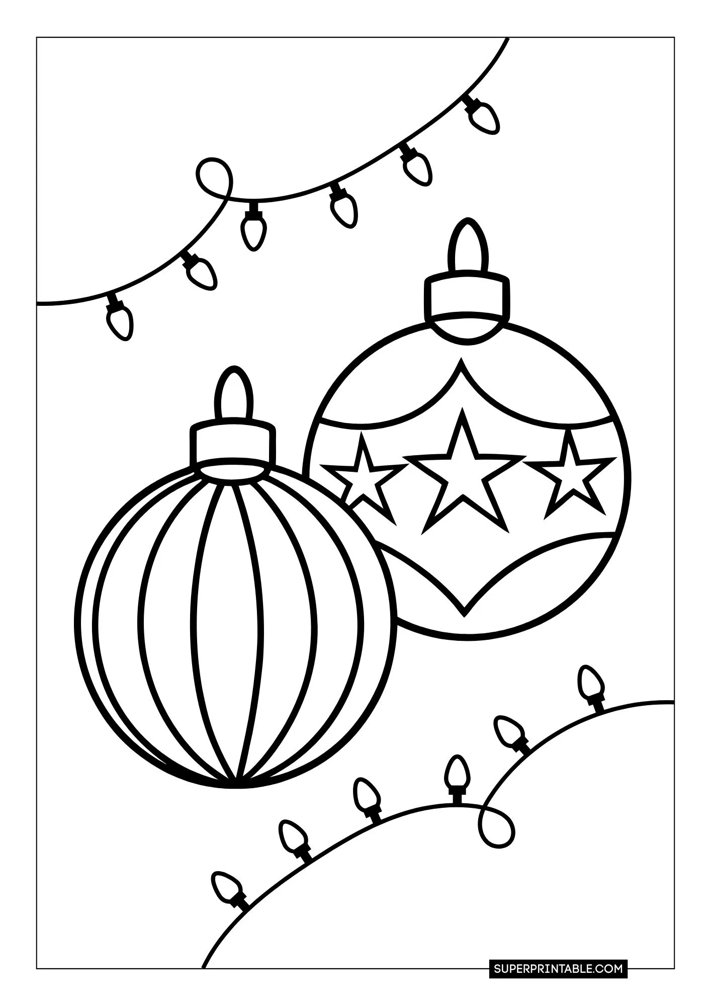 Christmas Lights Coloring Pages 24