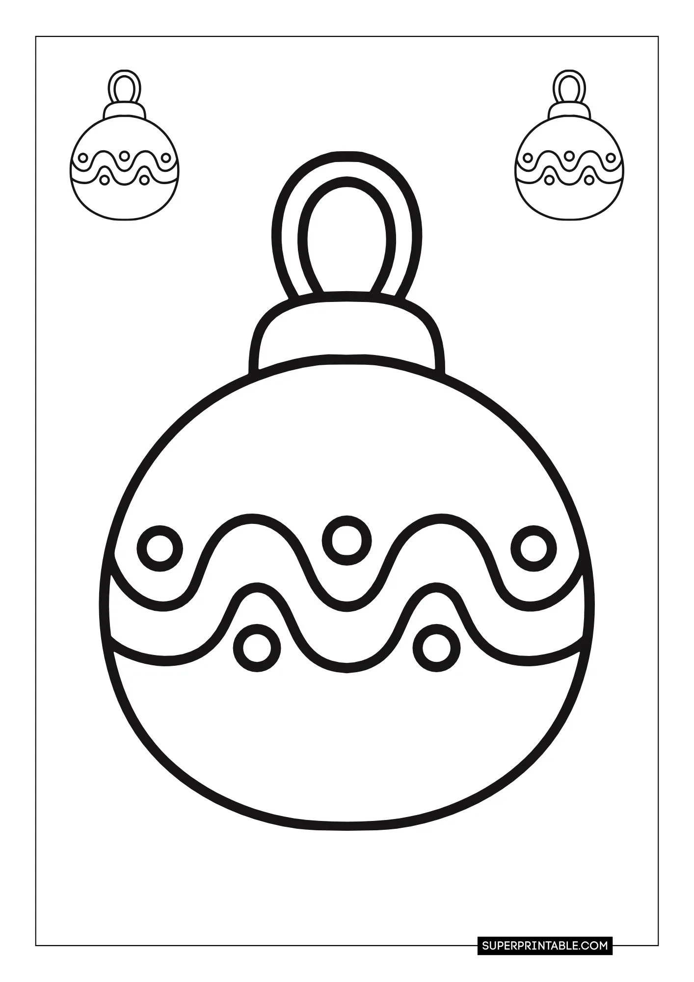 Christmas Lights Coloring Pages 6