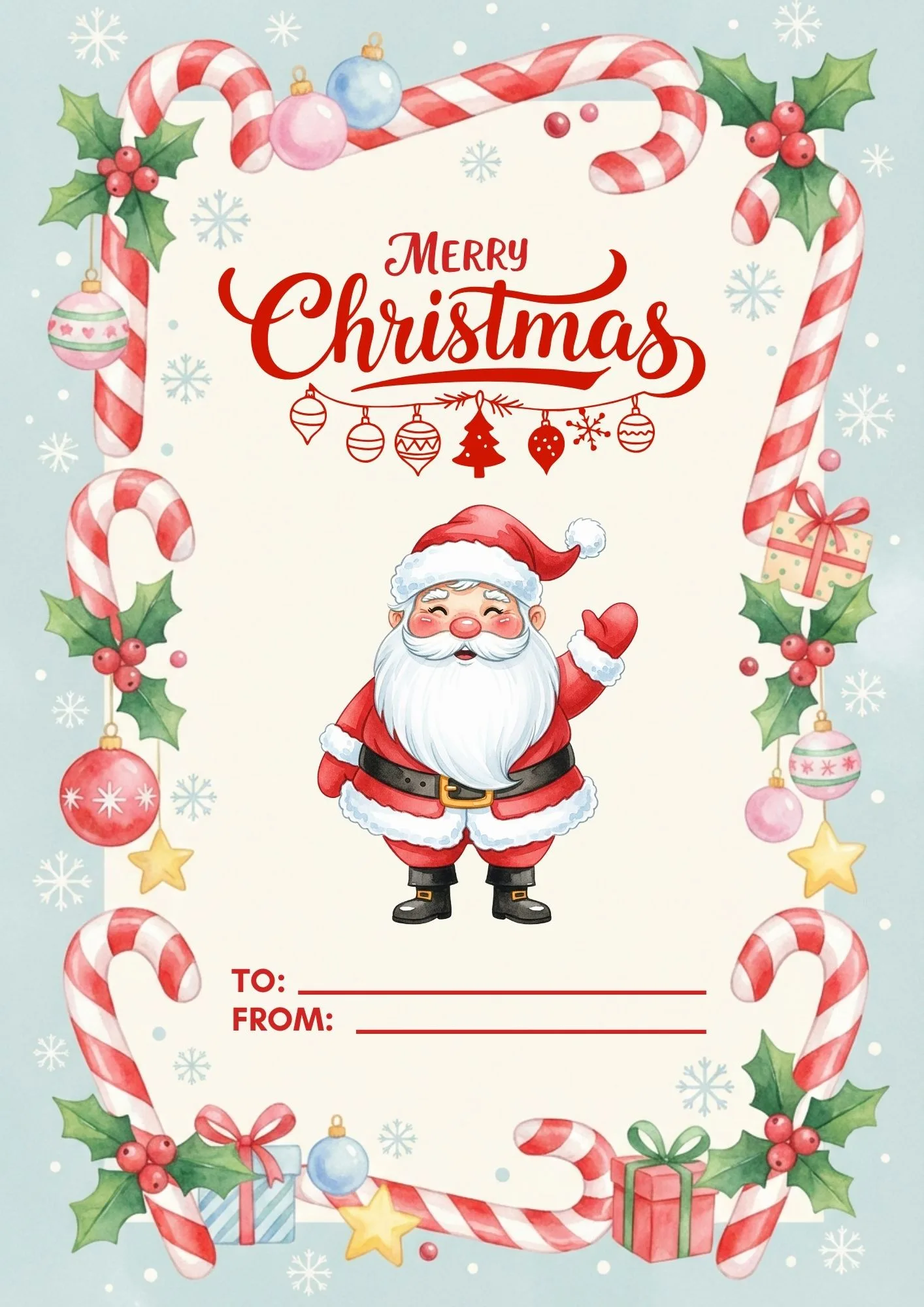Christmas Printable Gift Card 7