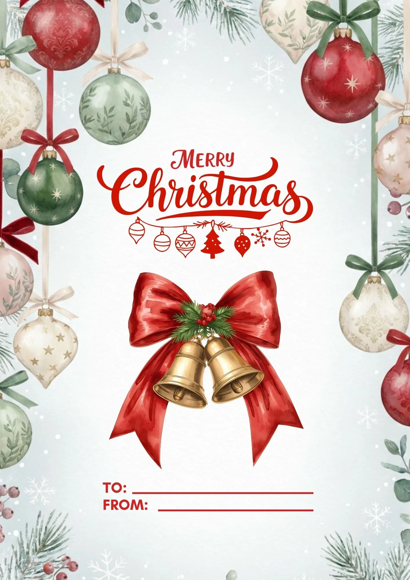 Christmas Printable Gift Card 8