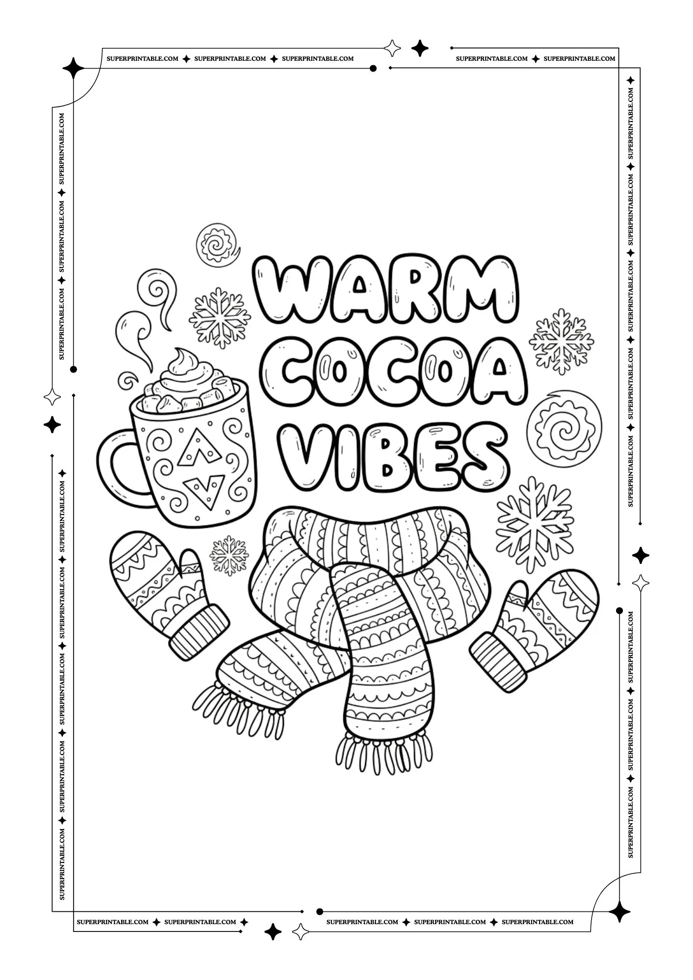 Christmas Quote Coloring Book for Kids & Adults 10