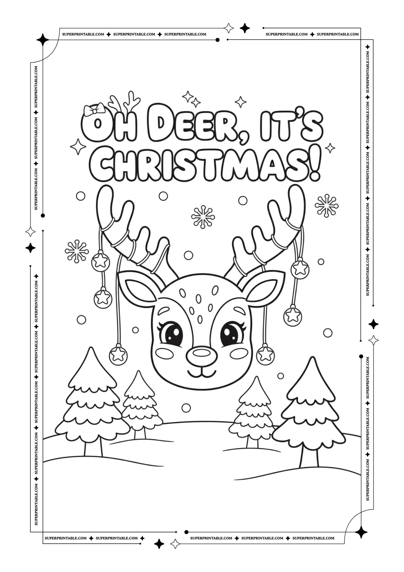 Christmas Quote Coloring Book for Kids & Adults 11