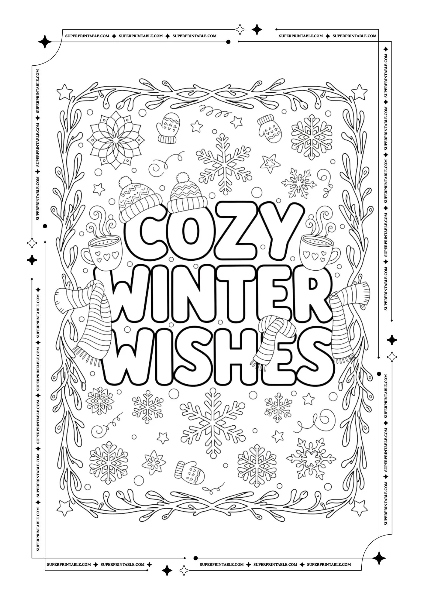 Christmas Quote Coloring Book for Kids & Adults 12