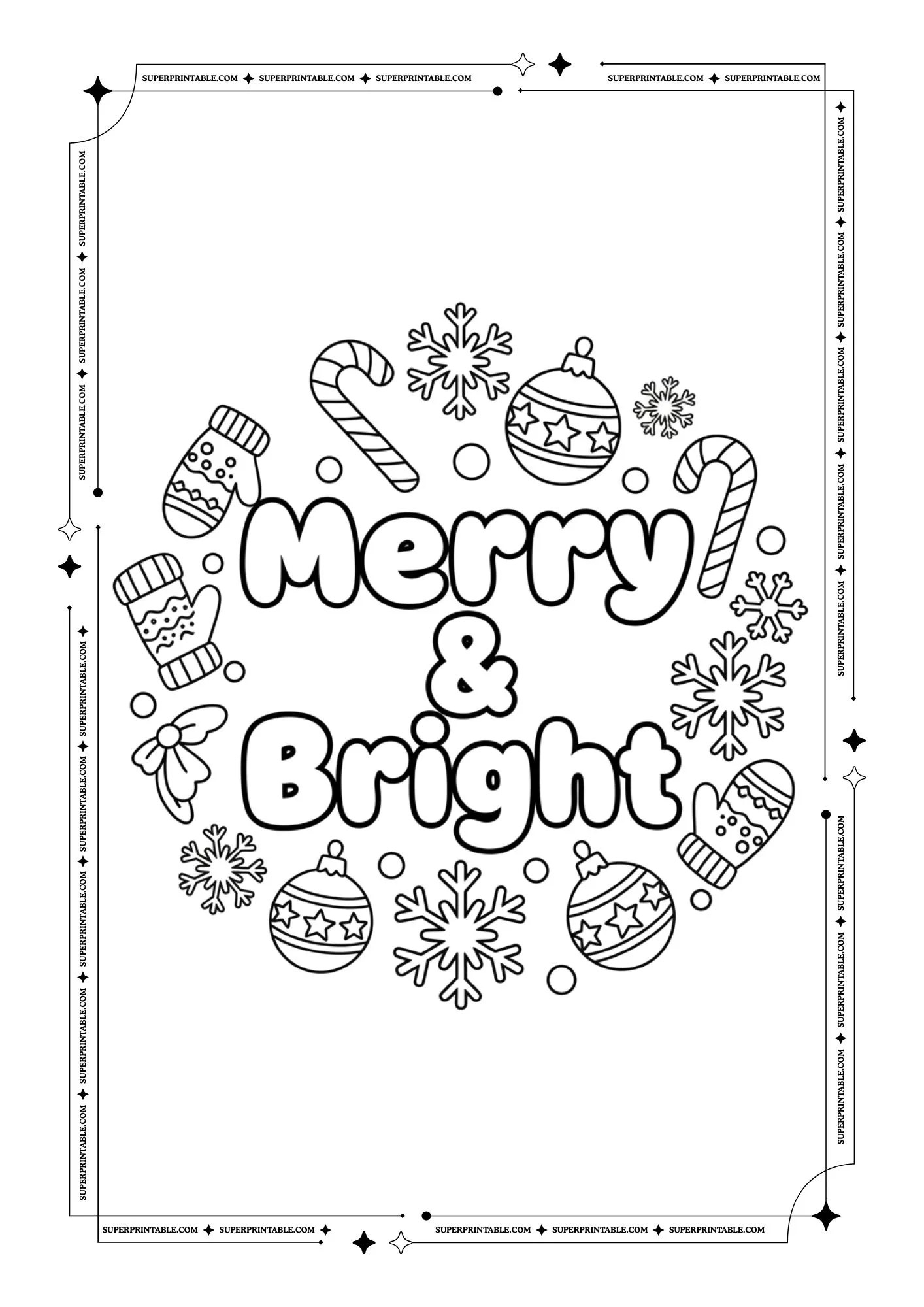 Christmas Quote Coloring Book for Kids & Adults 5