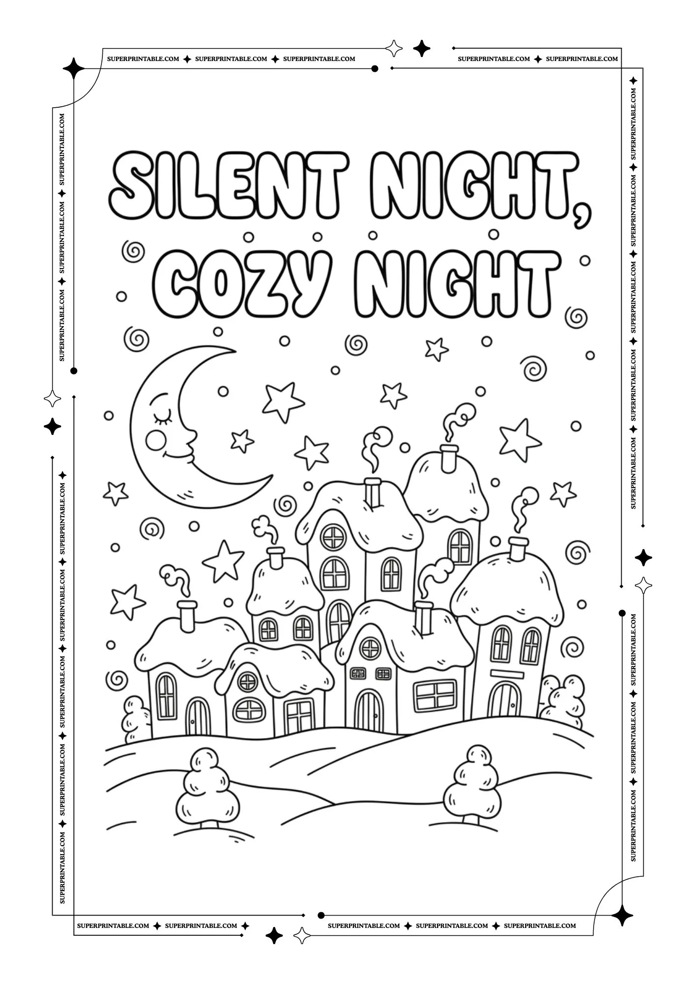 Christmas Quote Coloring Book for Kids & Adults 7