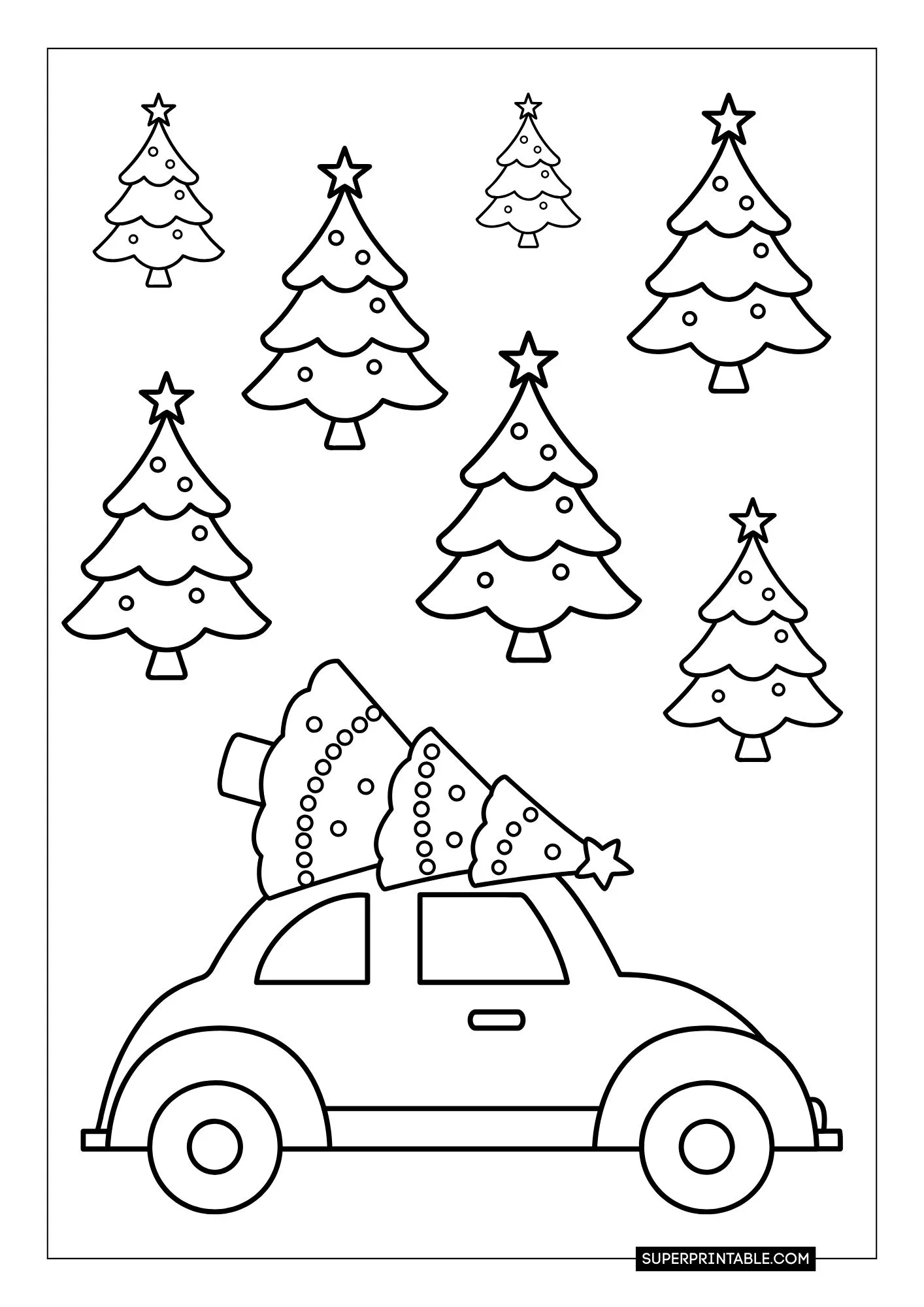 Christmas Tree Coloring Pages 11