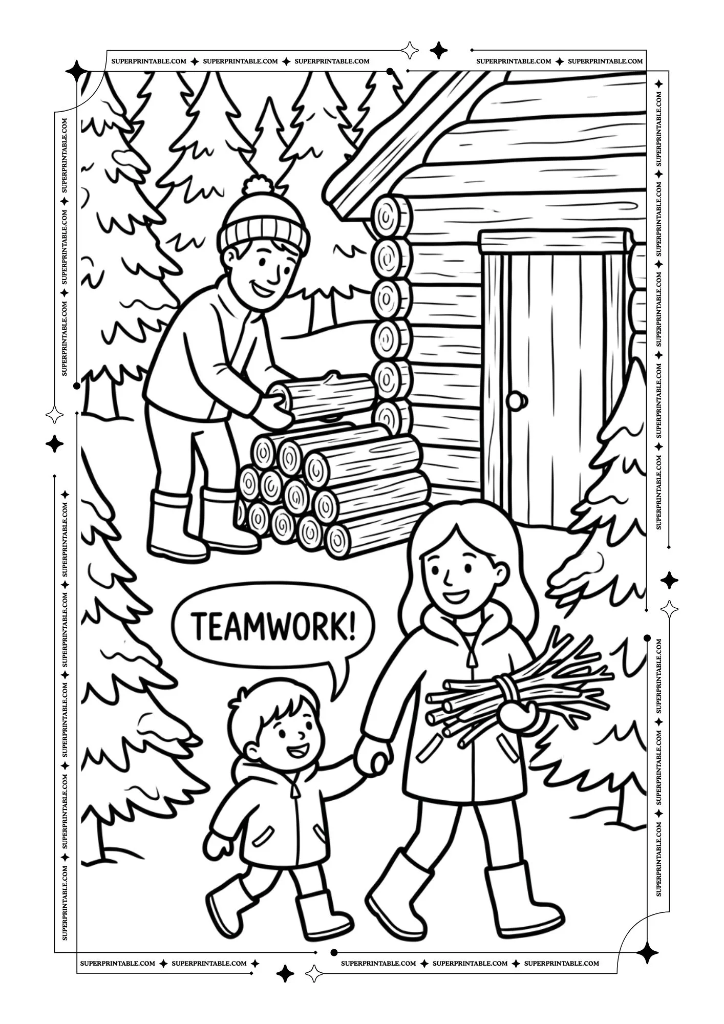 Christmas With Family in the Woods 4