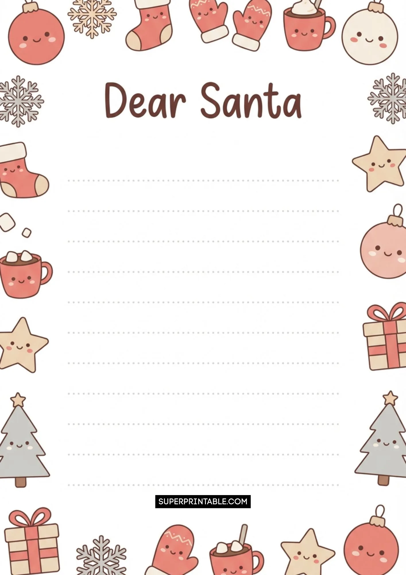 Dear Santa Digital Printable Packs 5