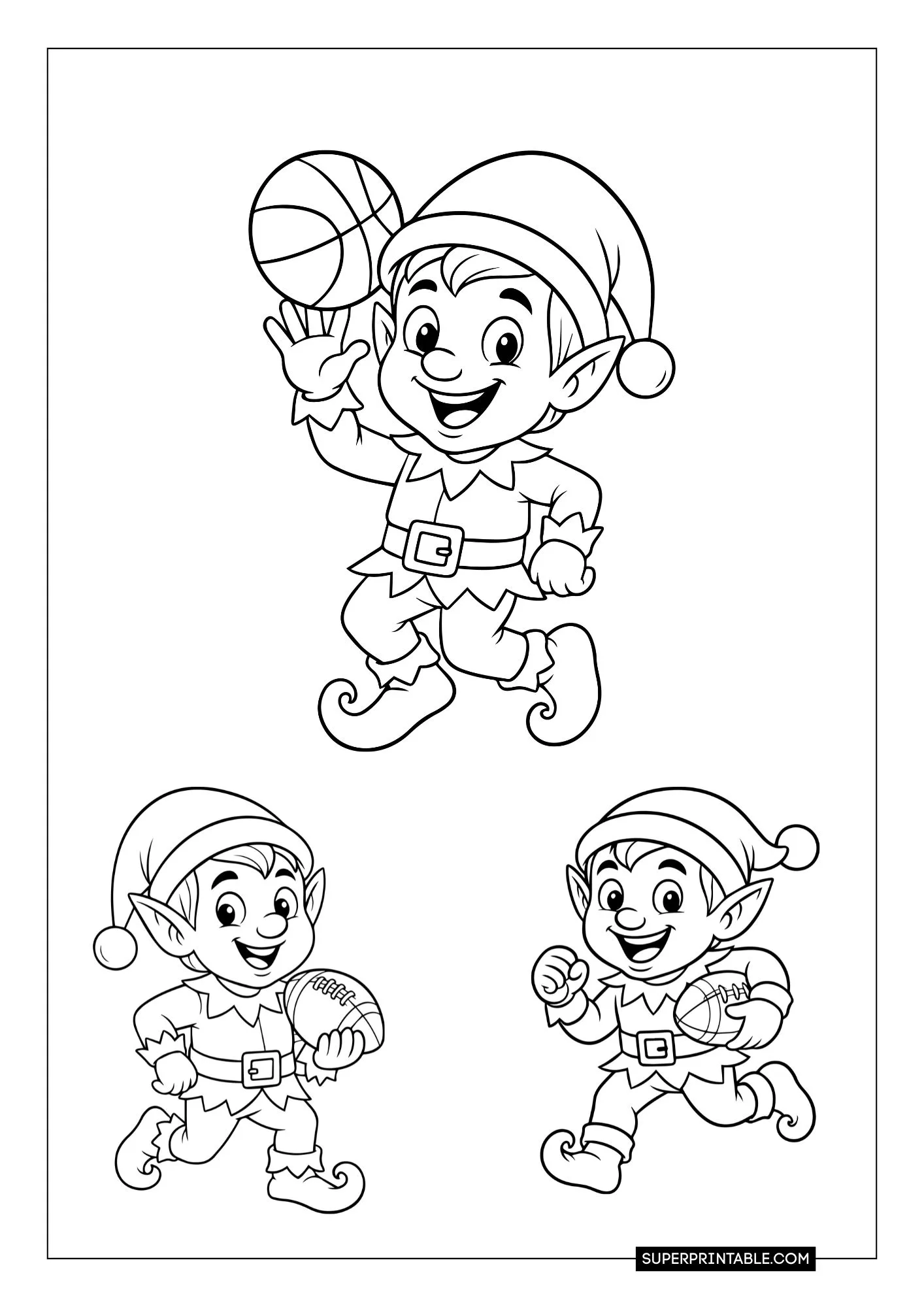 Elf Coloring Pages 10