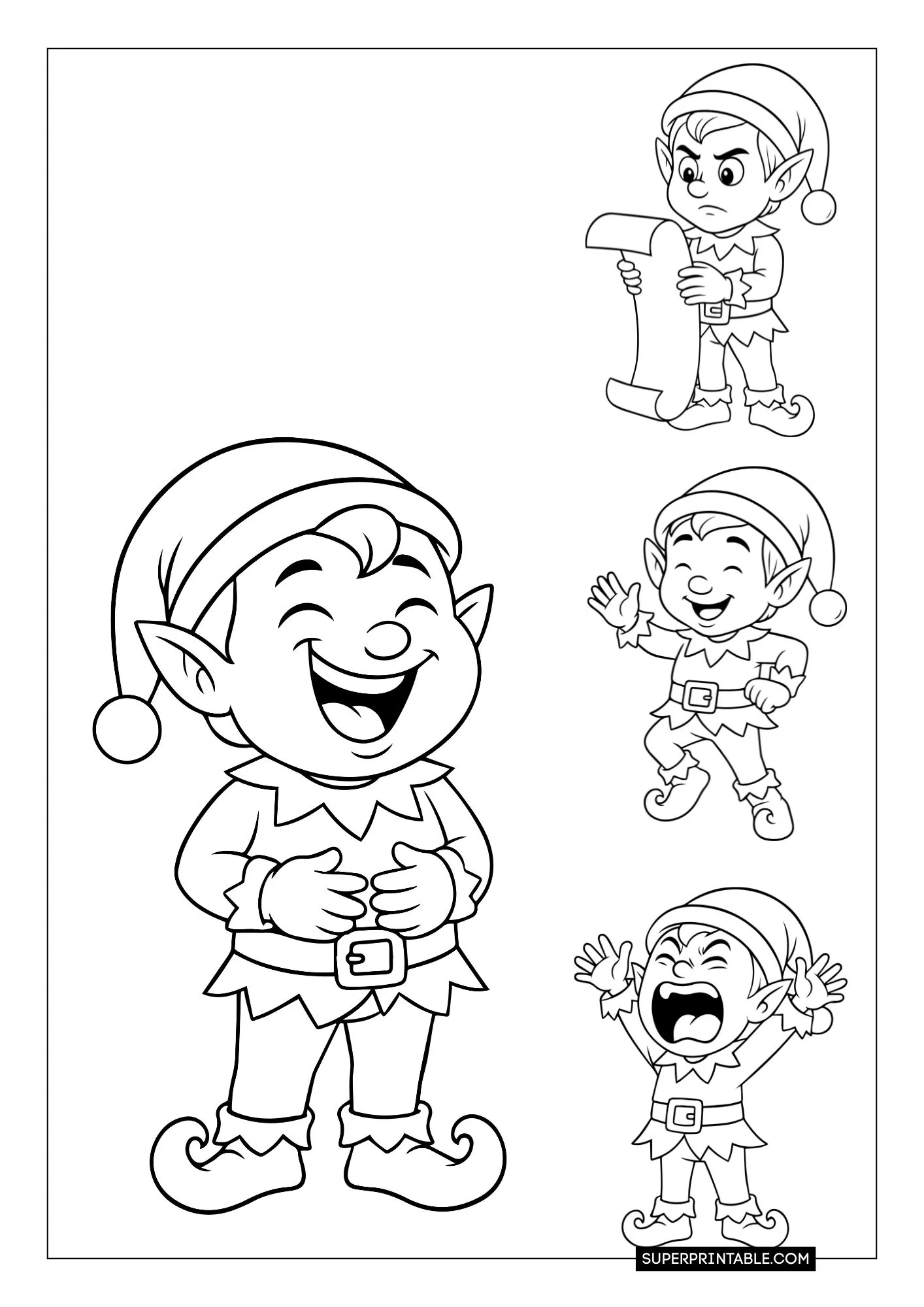 Elf Coloring Pages 11