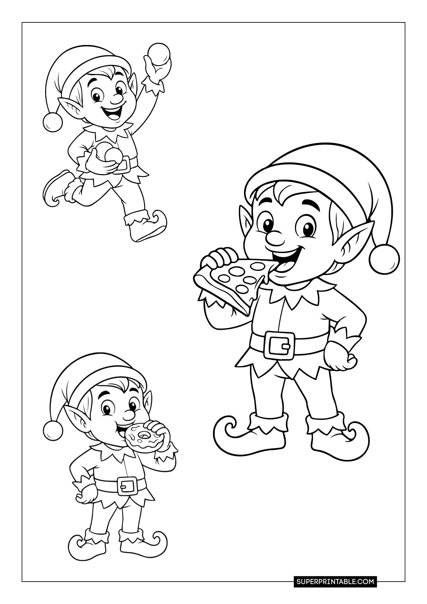 Elf Coloring Pages 12