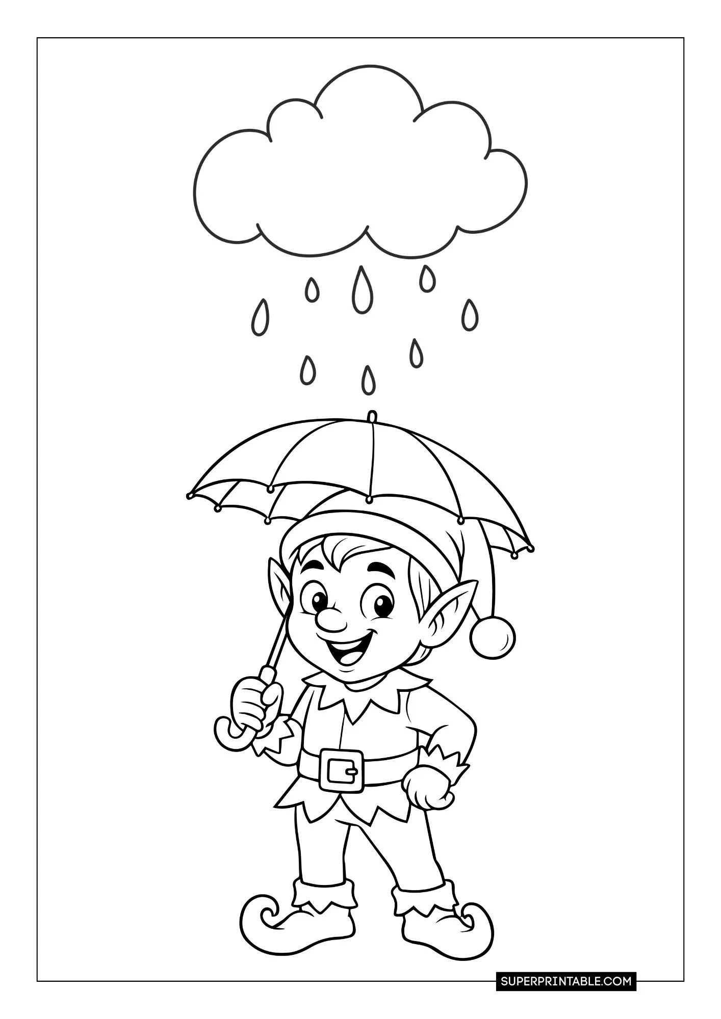 Elf Coloring Pages 13