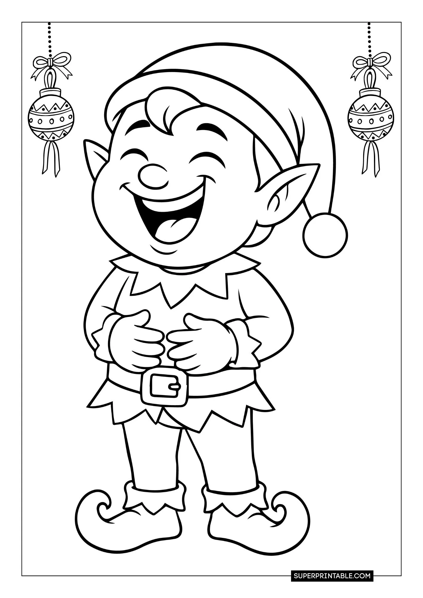 Elf Coloring Pages 5