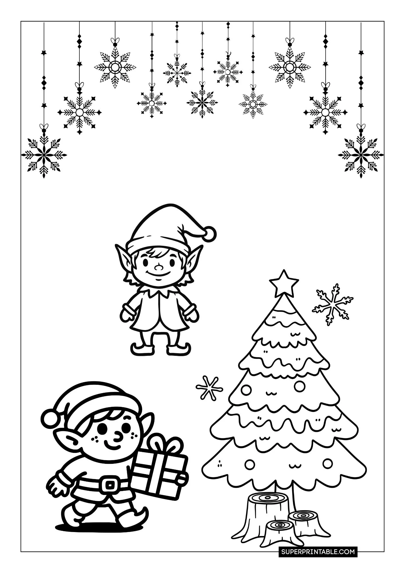 Elf Coloring Pages 6