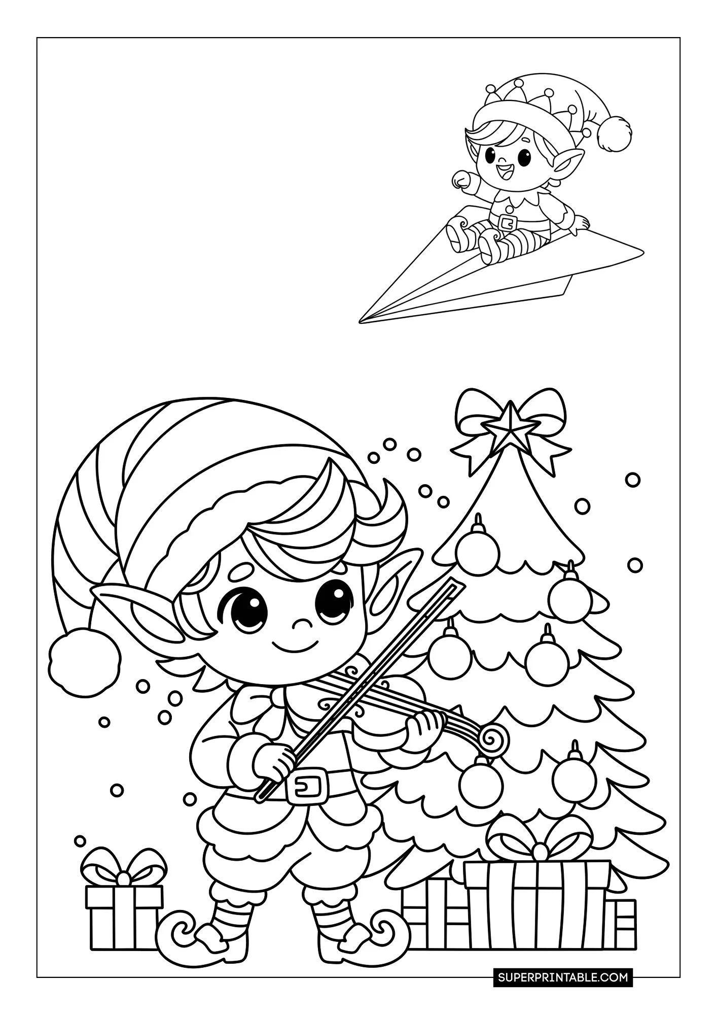 Elf Coloring Pages 8