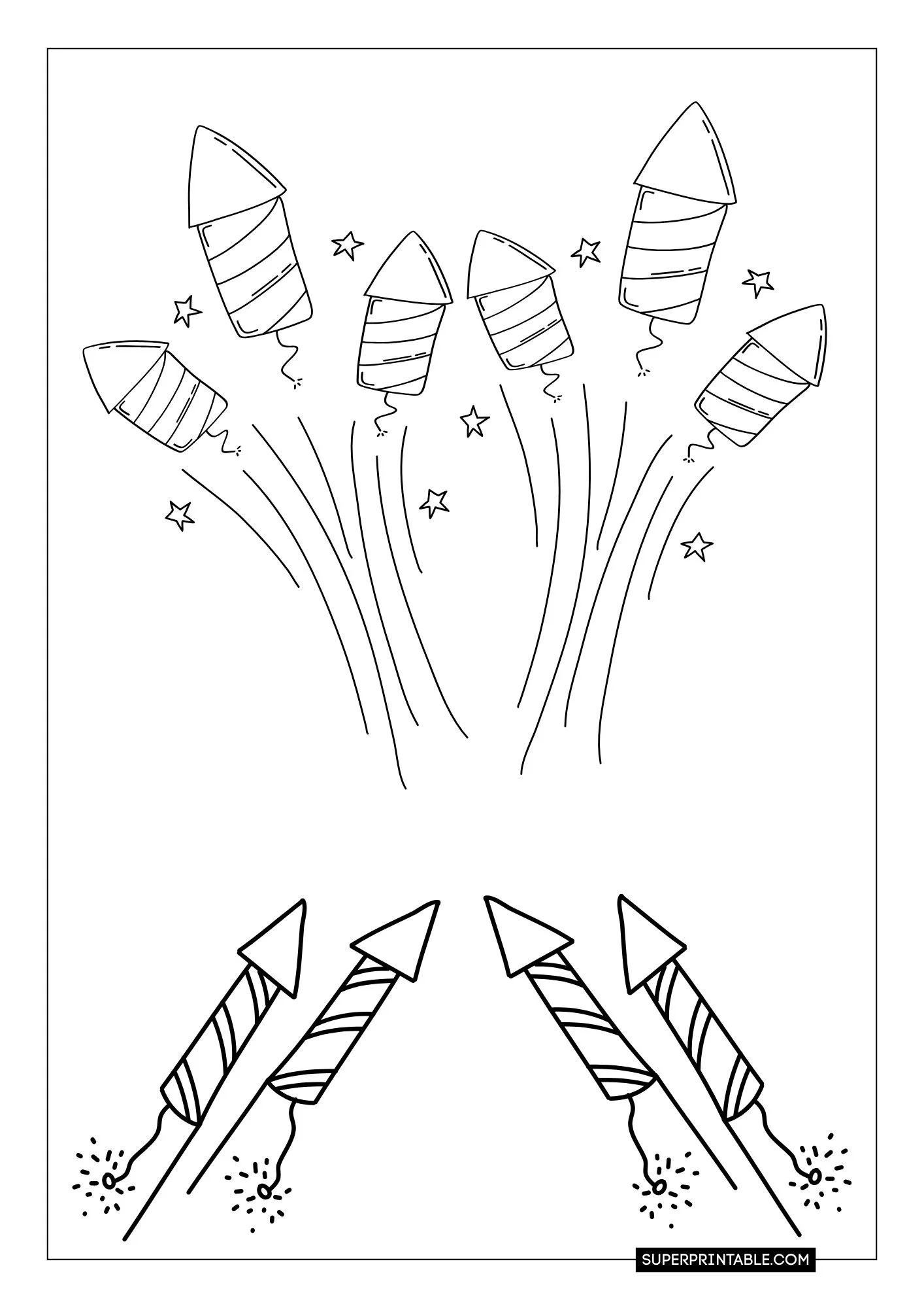 Fireworks Coloring Pages 10
