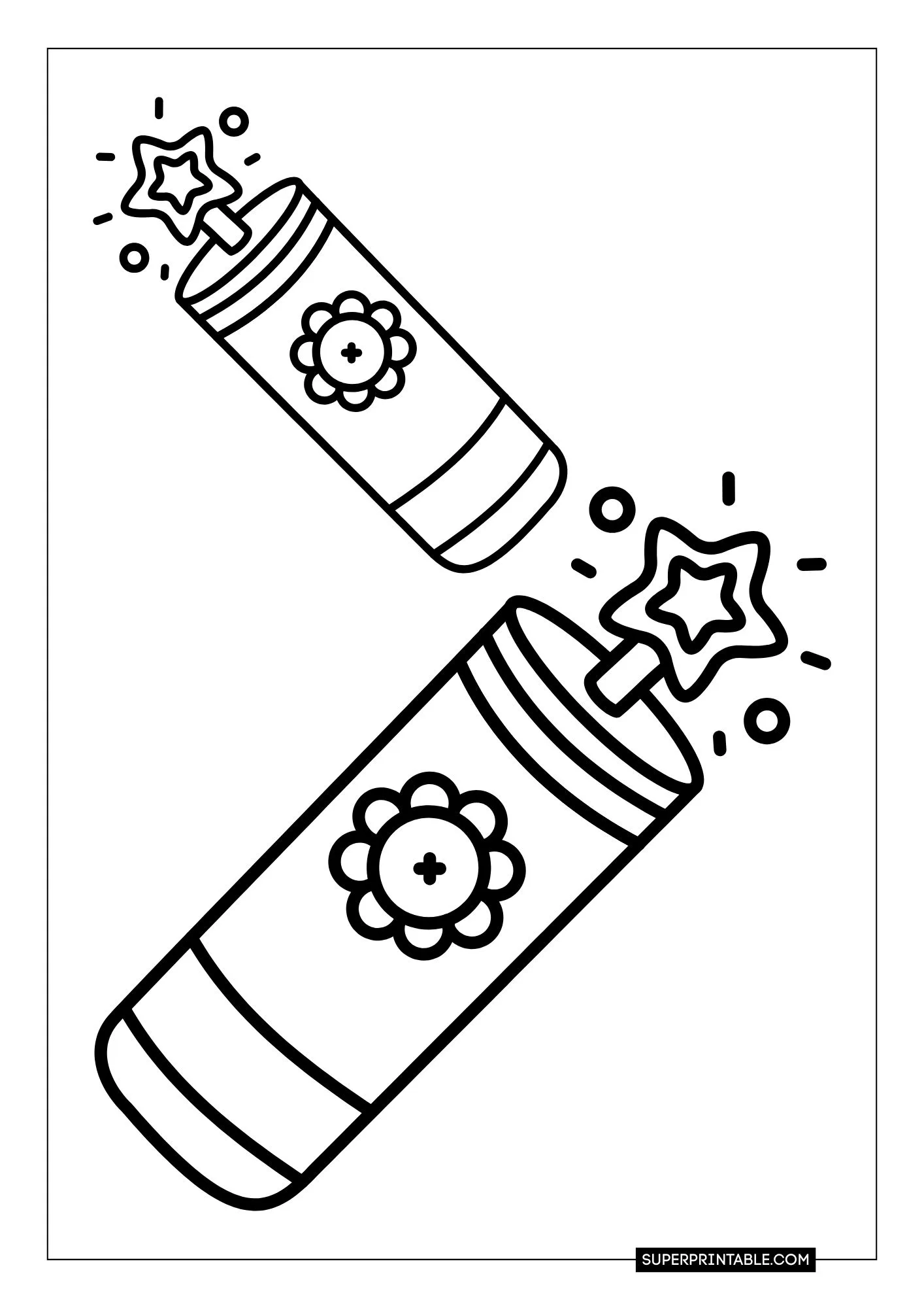 Fireworks Coloring Pages 8