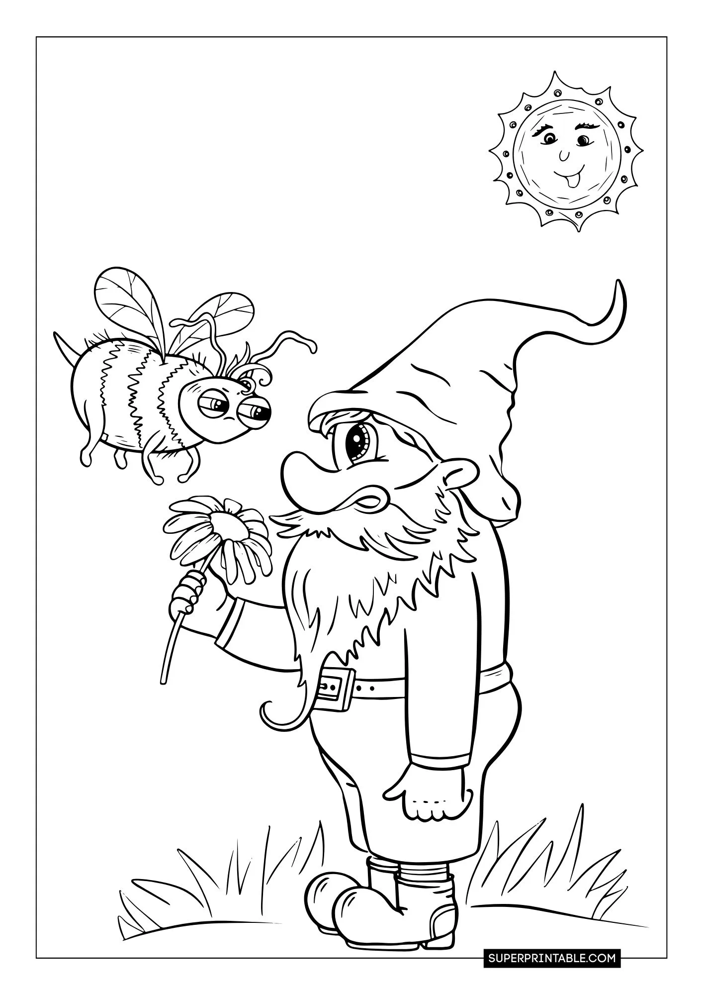 Gnome Christmas Coloring Pages 11
